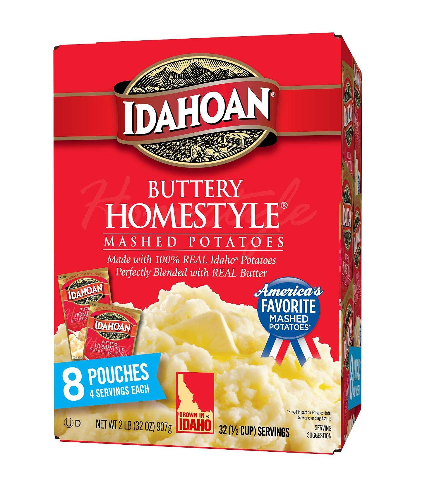 Idahoan Buttery Homestyle Flavored Mashed Potatoes - 2 Pound Pack - Buy Online on SooperMarket.com