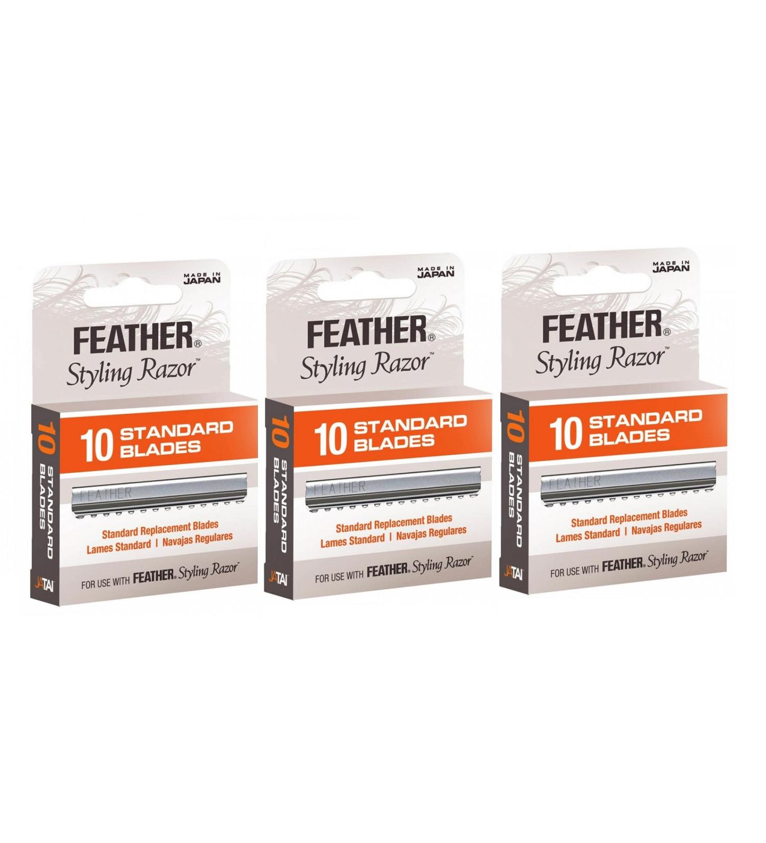 Feather Styling Razor Blades 30 count 10 Count (Pack of 3)