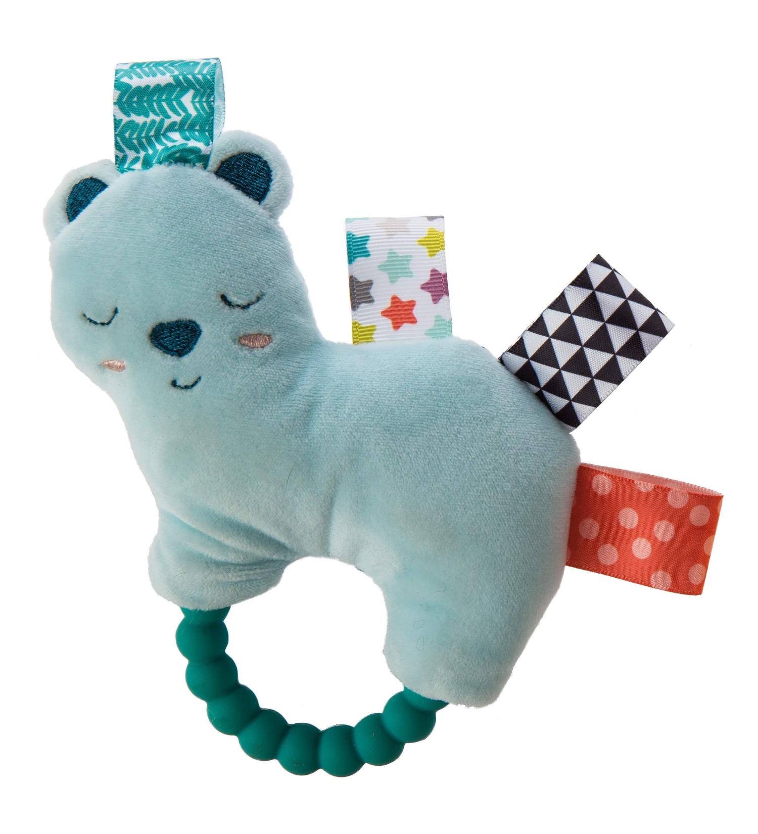 Taggies Arctic Bear Baby Teether Rattle - 5-Inch Original Shake & Teethe Toy - Buy Online on SooperMarket.com