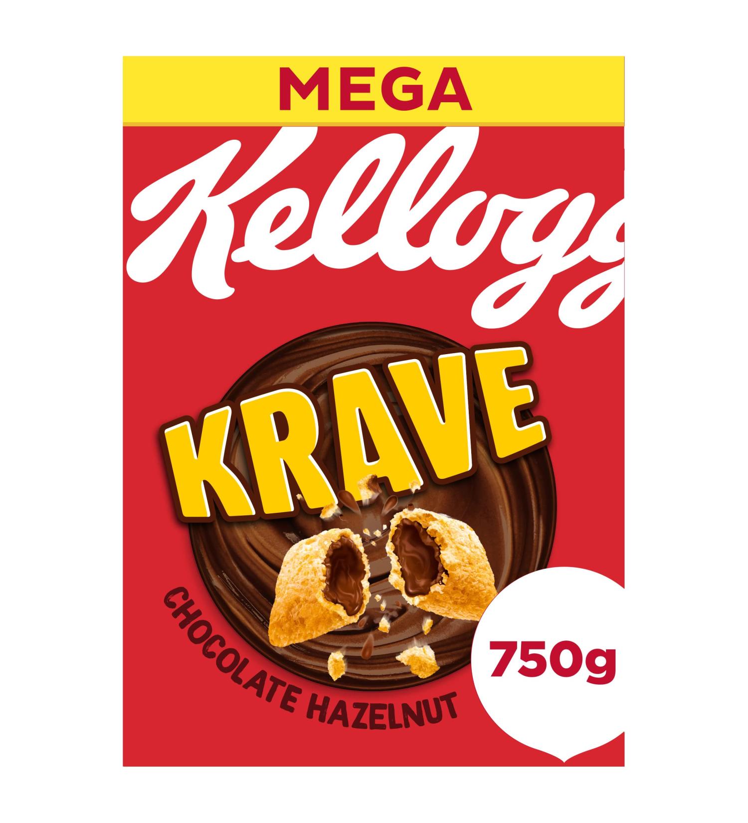 Kellogg's Krave Chocolate Hazelnut Breakfast Cereal 750g - Buy Online on SooperMarket.com