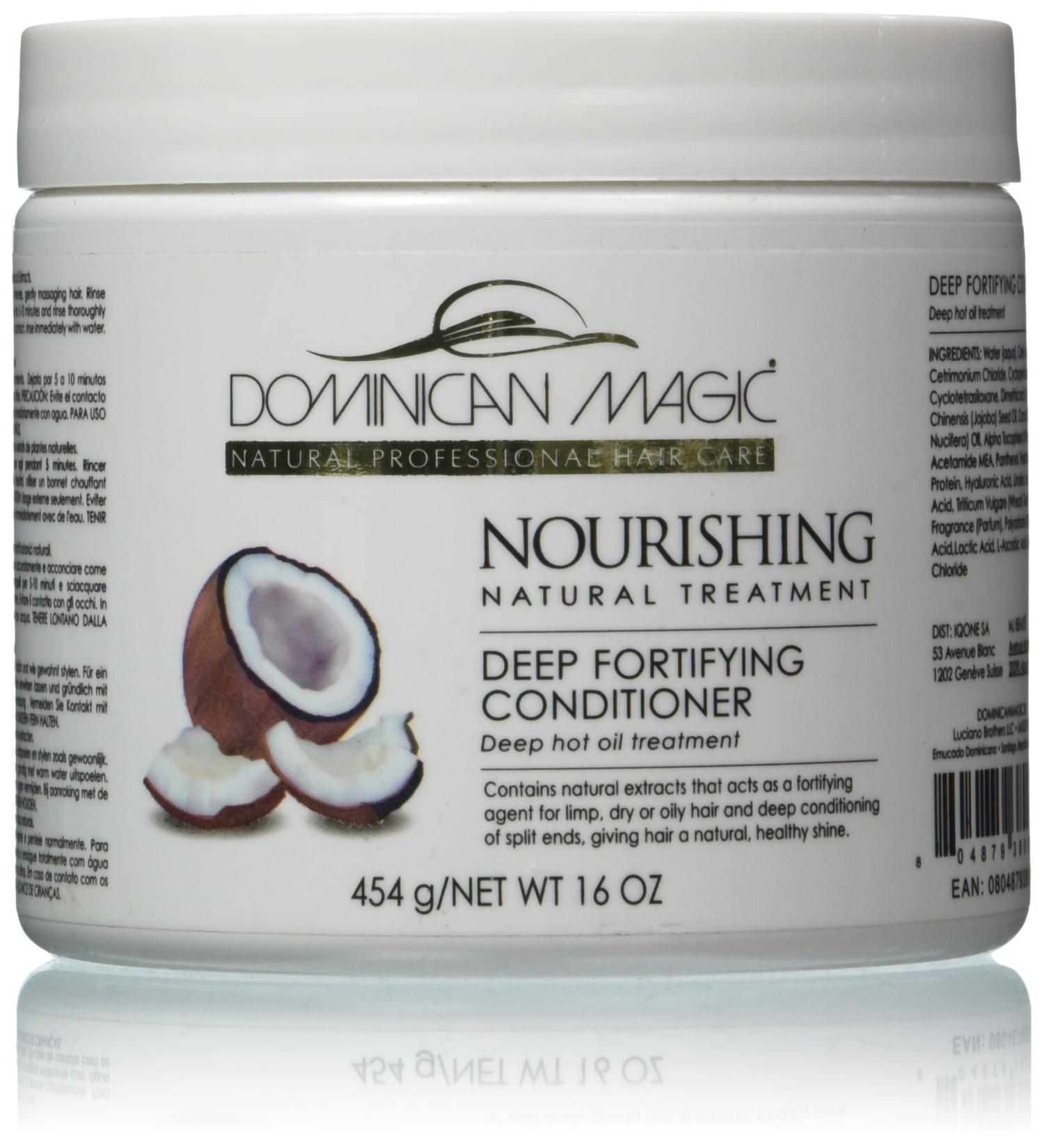 DOMINICAN MAGIC Nourishing Deep Fortify Conditioner 16oz - Revitalize Your Hair with Essential Hydration & Strength | International Shipping Available - Buy Online on SooperMarket.com