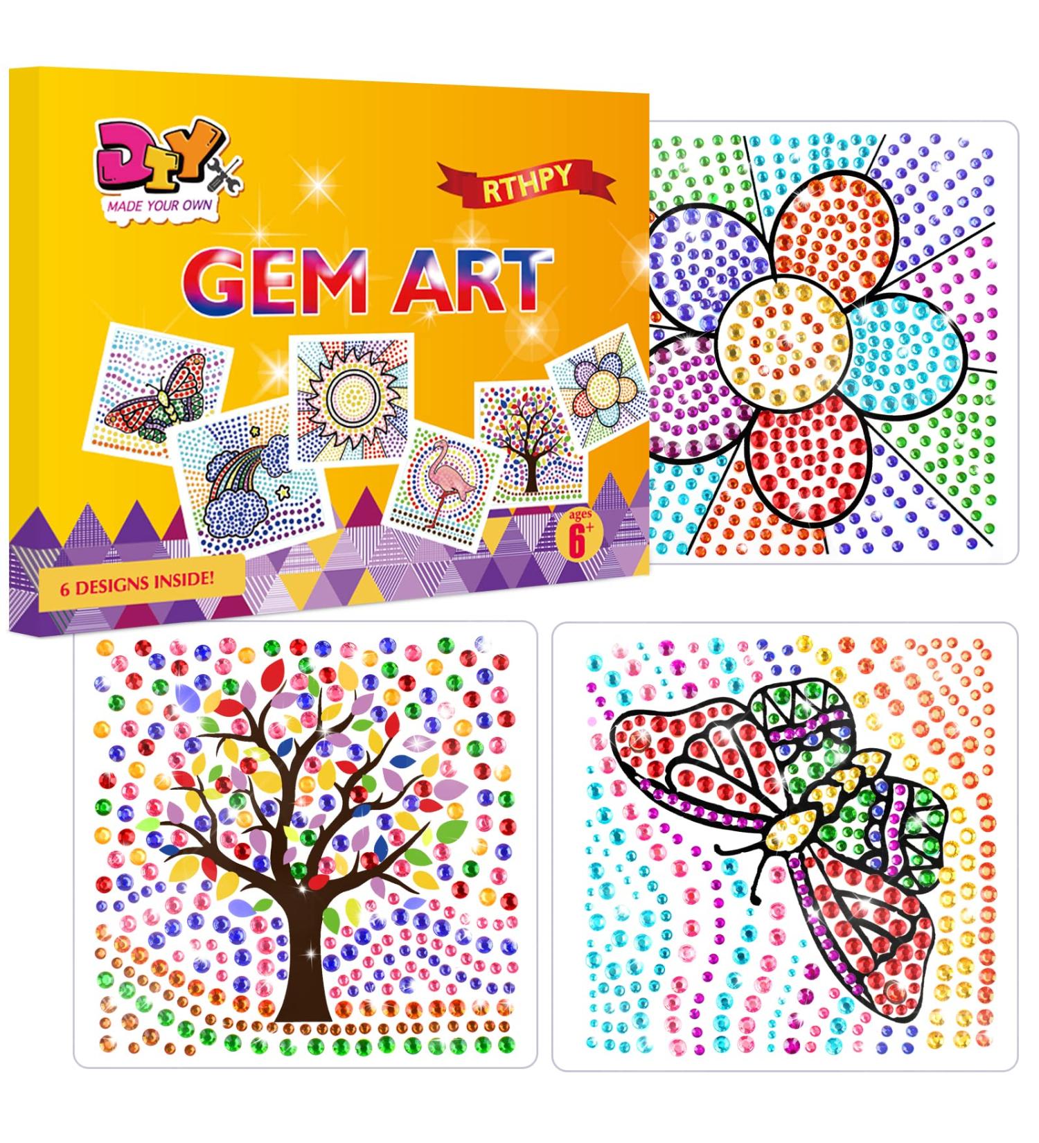 RTHPY Window Suncatcher Diamond Painting Kit for Kids 6-12 | Nature Theme | Gem Art Craft Set for Girls Ages 7-11 | Birthday Gift Idea for Teens - Buy Online on SooperMarket.com