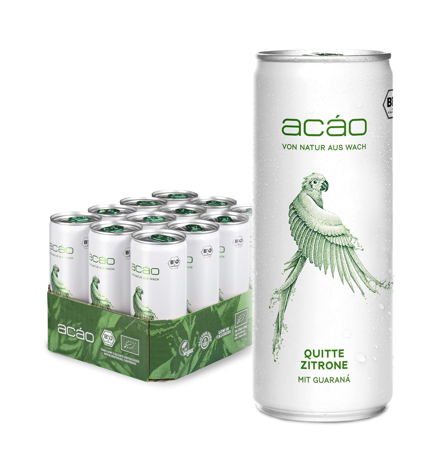 Ac o Quitte-Zitron: Organic Guaran Drink (12 x 250ml) - Low-Calorie Vegan Refreshment & Energy Alternative - Buy Online on SooperMarket.com