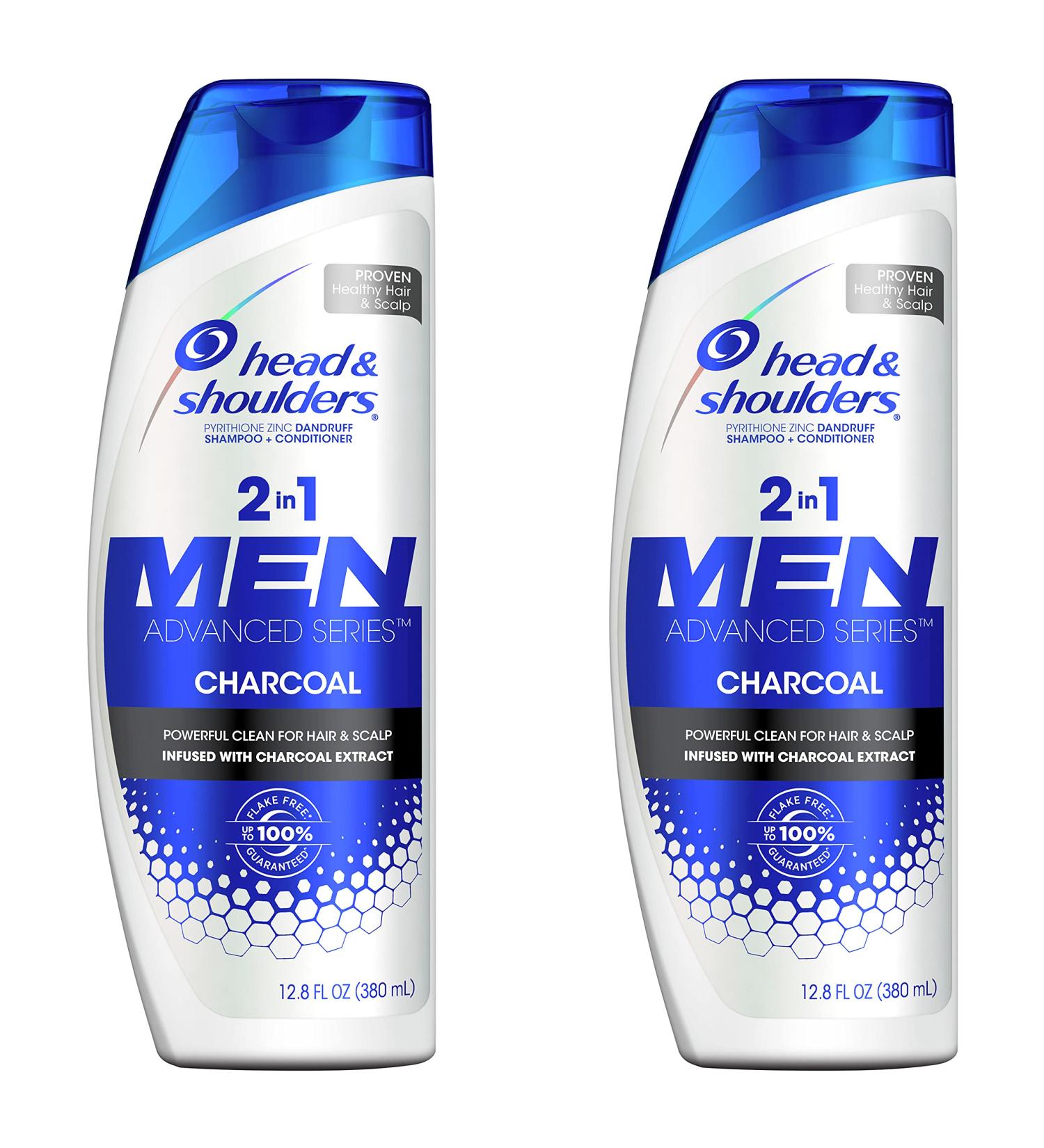 Head and Shoulders Men's 2-in-1 Charcoal Anti-Dandruff Shampoo & Conditioner Twin Pack - 12.8 fl oz Each - Buy Online on SooperMarket.com