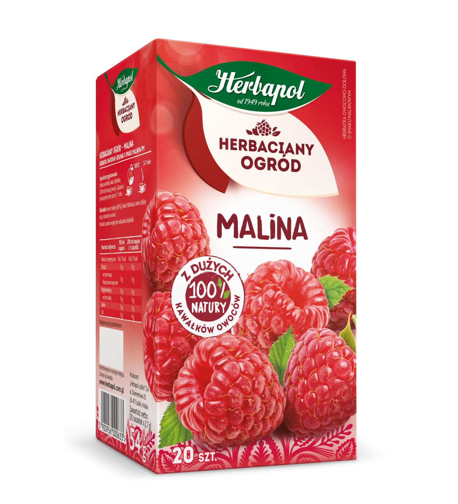 Malina Herbata Owocowa Naturalna Polska Herbapol