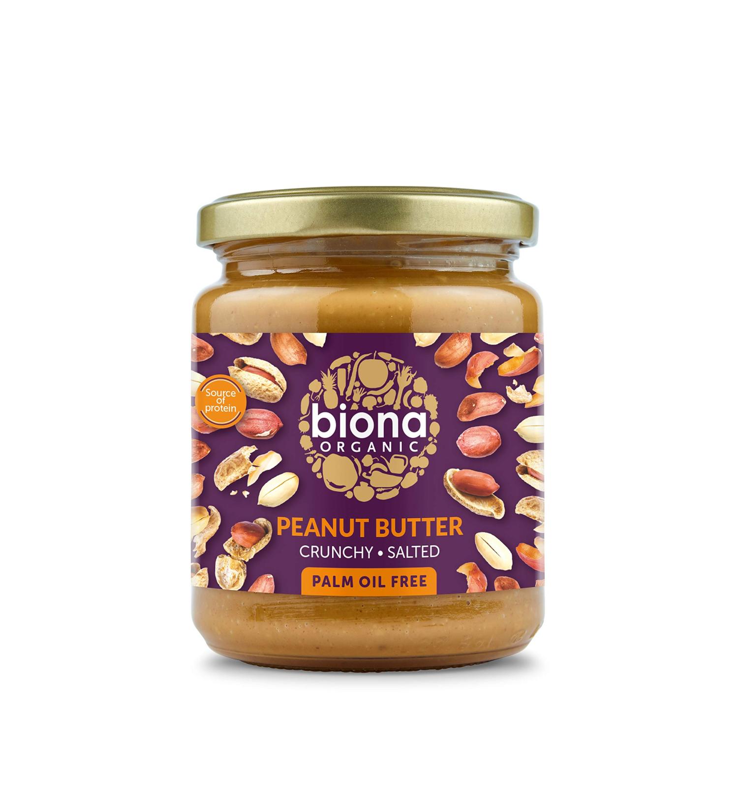 Biona Organic Peanut Butter Crunchy 250g - Buy Online on SooperMarket.com
