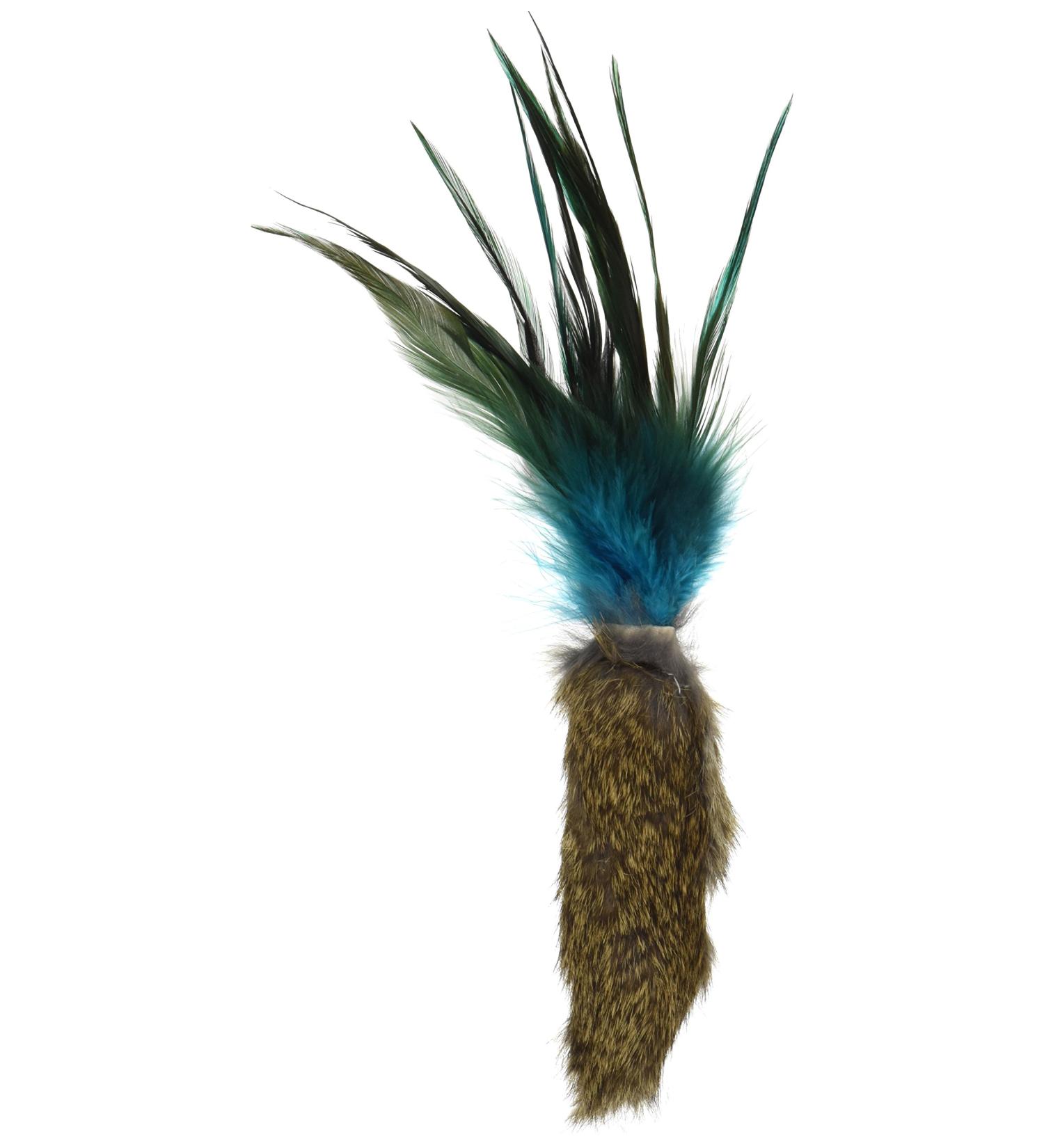 GoCat Da Fur Thing Cat Toy, Rabbit Fur and Feather Toy Stuffed with Catnip