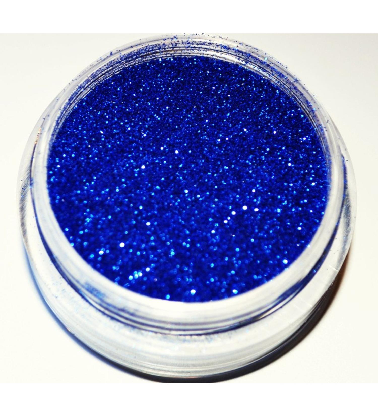 KM-Nails Glitter dark blue powder XXL Studio size 0.1mm fine 10ml