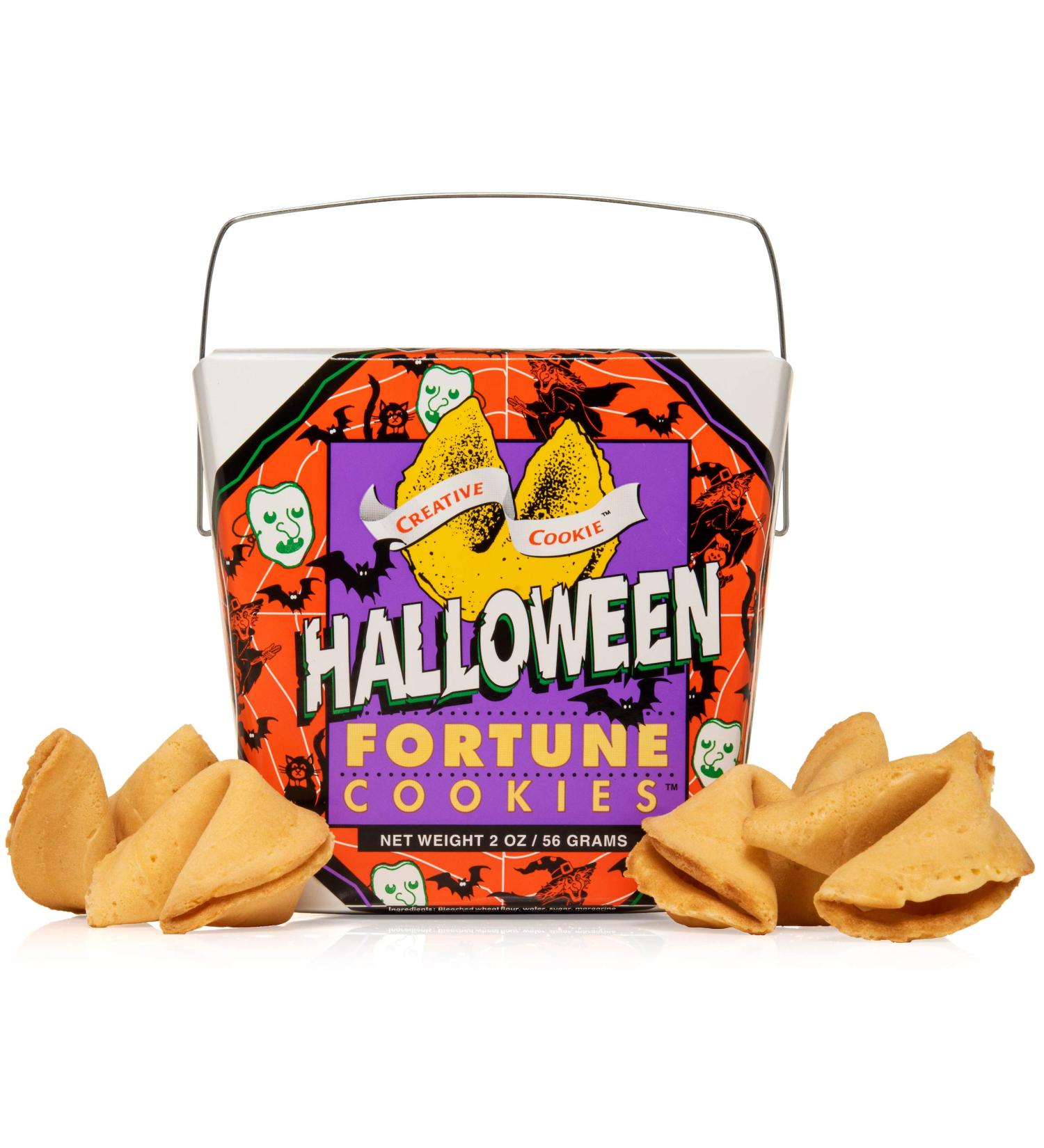 Halloween Fortune Cookies - 8 Individually Wrapped Pieces | Kosher Certified, Fun Party Favor & Corporate Gift - Buy Online on SooperMarket.com