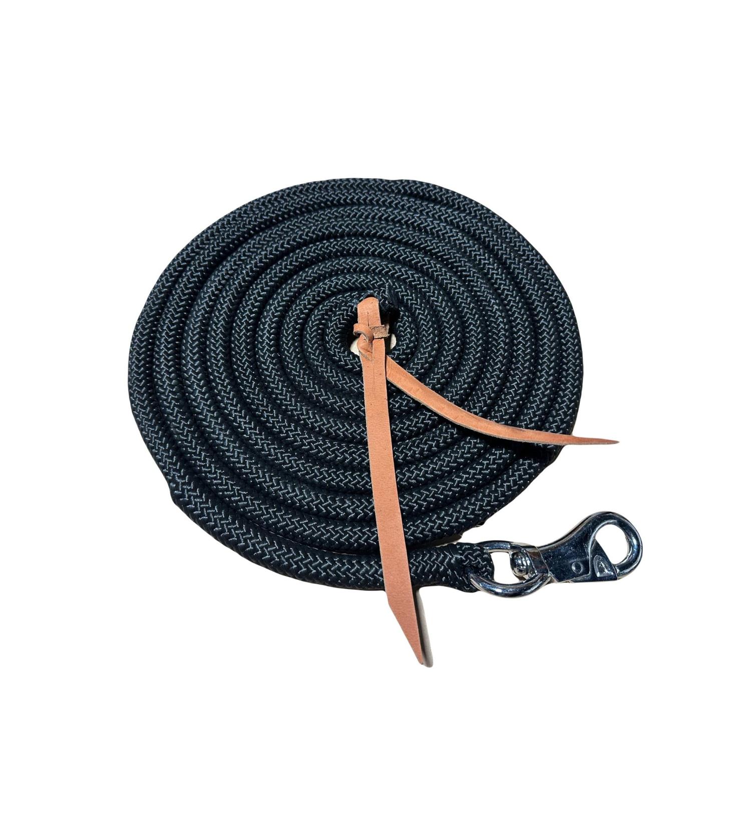 Communication Line Natural Horsemanship Parelli Style Training Rope 4.2 and 3.8 Meters (Black 3.8 meters) 3.8 meters Black