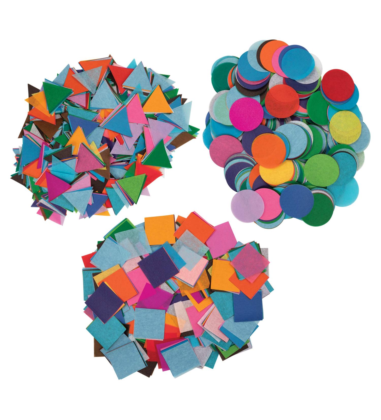 Spectra Bleeding Tissue Shapes Assortment - 25 Colors, Assorted Sizes & Shapes - 1.1 lbs - Buy Online on SooperMarket.com