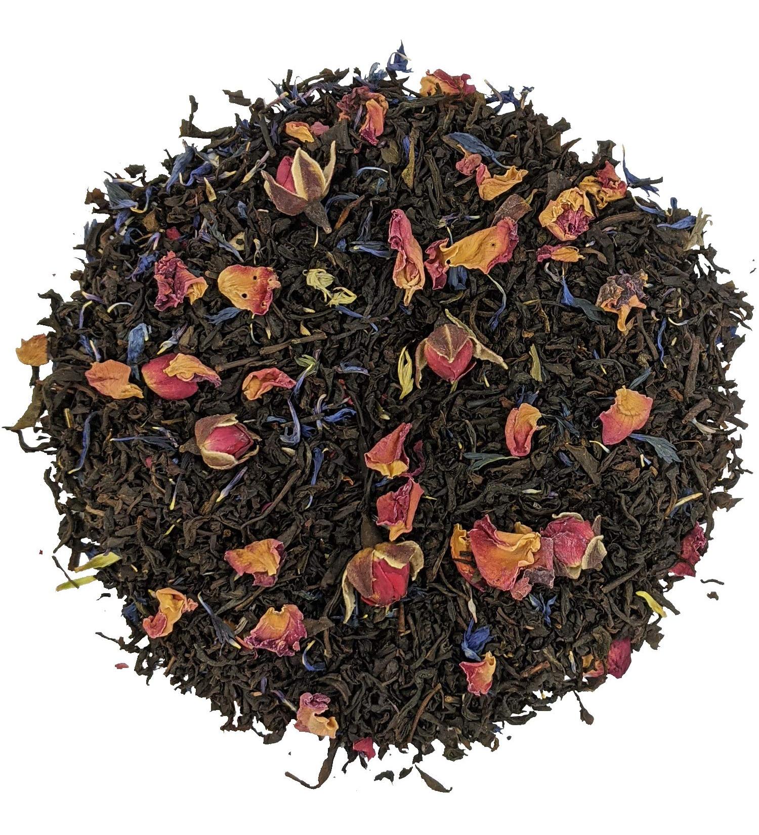 Rose Earl Grey Naturally Flavoured Black Loose Leaf Tea by Simpli-Special for Hot or Iced Tea (100g in Resealable Pouch) - Buy Online on SooperMarket.com