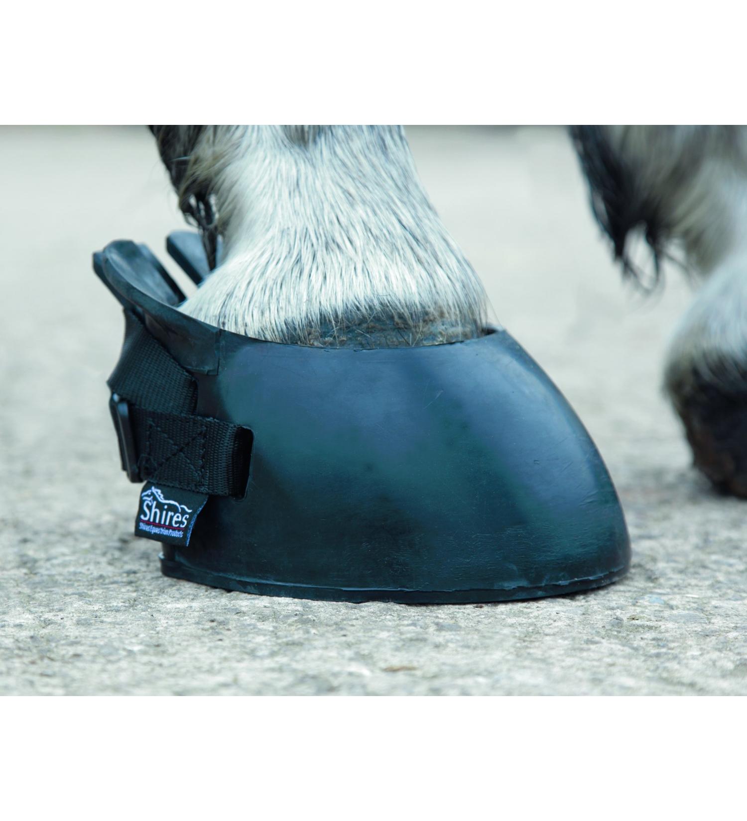 Shires Equestrian - Temporary Shoe Boot - Black - Size: 2-lge