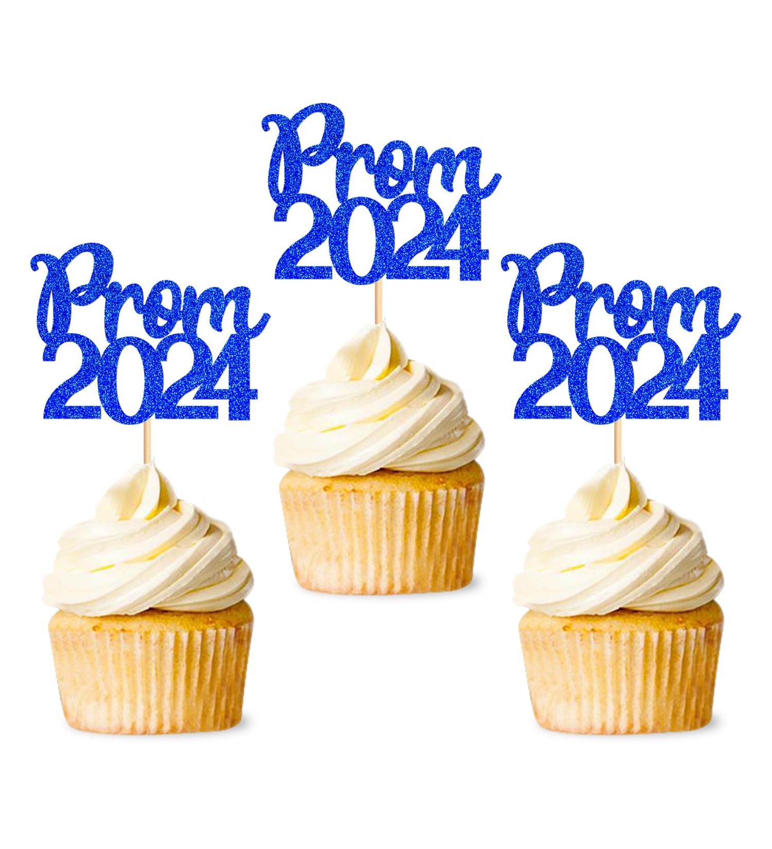 32 Pcs Glitter 2024 Graduation Cupcake Toppers Prom 2024 Cupcake Toppers NO DIY NEEDED 32 PCS Food/Appetizer Picks For Graduation Party Cake Decorations Class of 2024 Set 32 Pieces (Blue) - Buy Online on SooperMarket.com