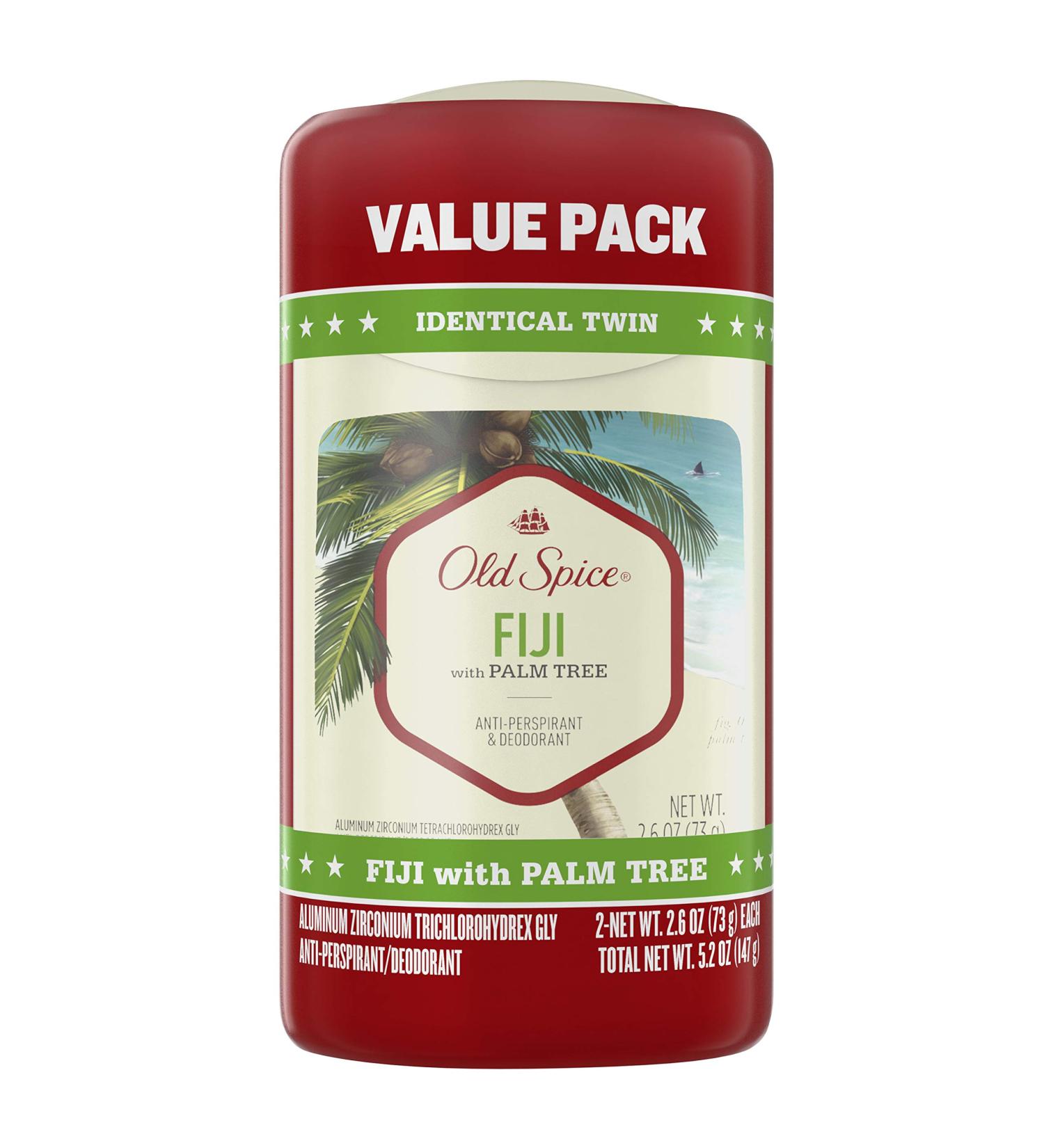 Old Spice Fiji Scent Men's Antiperspirant Deodorant 2.6 Oz Pack of 2 - Fresher Collection - Buy Online on SooperMarket.com