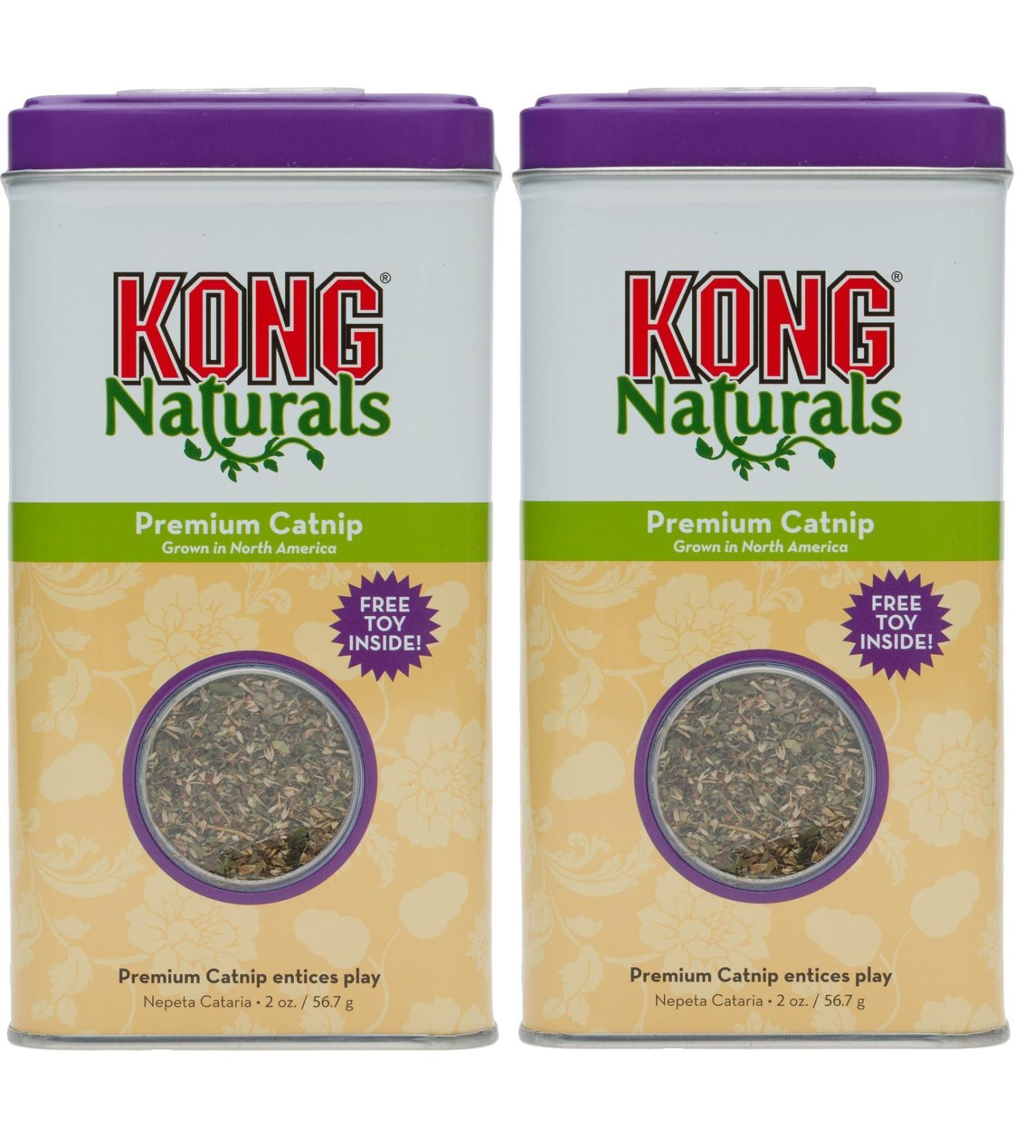 Kong Premium Catnip 4 oz 2 x 2 oz Tubs