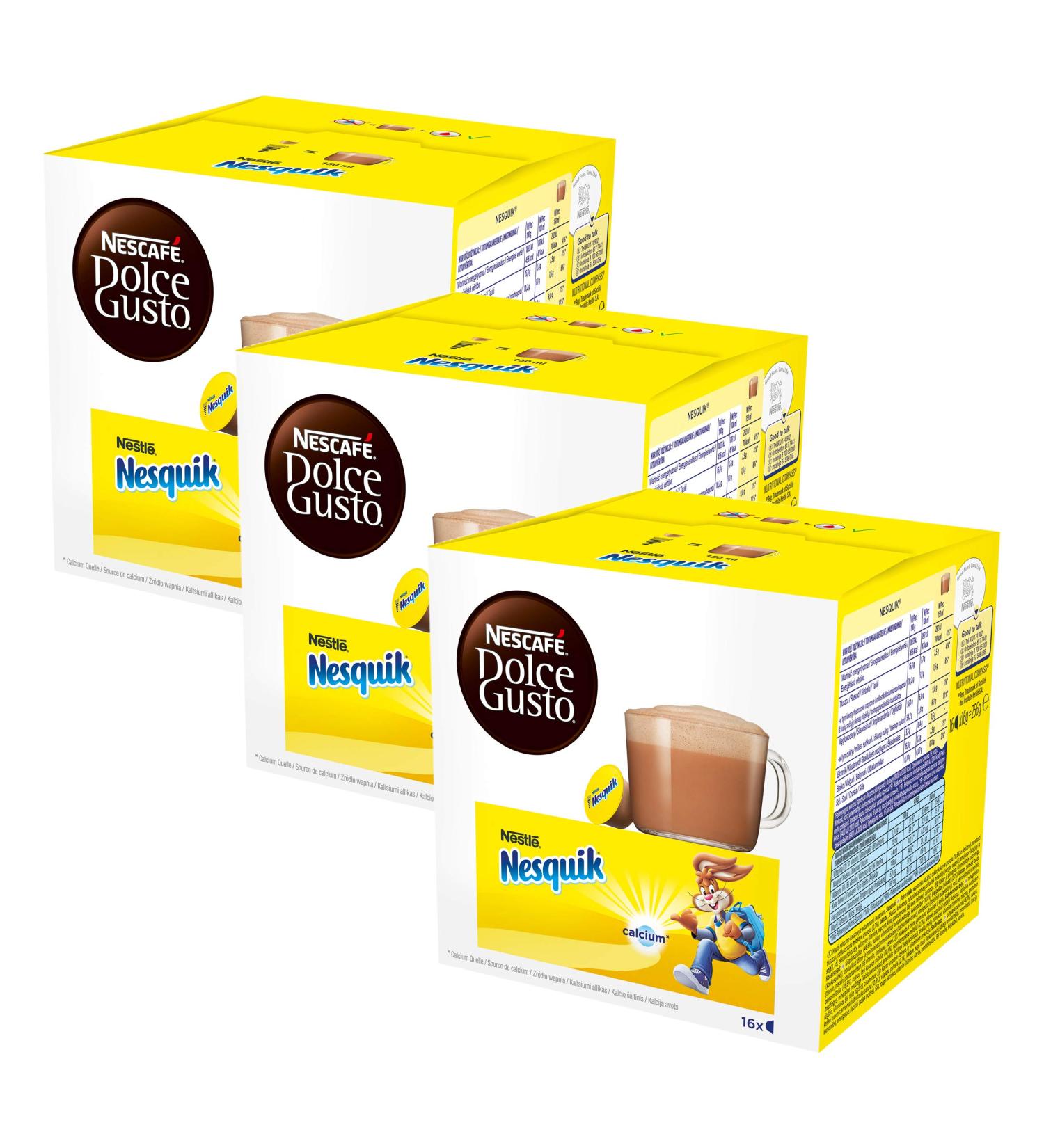 Nescaf Dolce Gusto Nesquik Pack of 3 3 x 16 Capsules