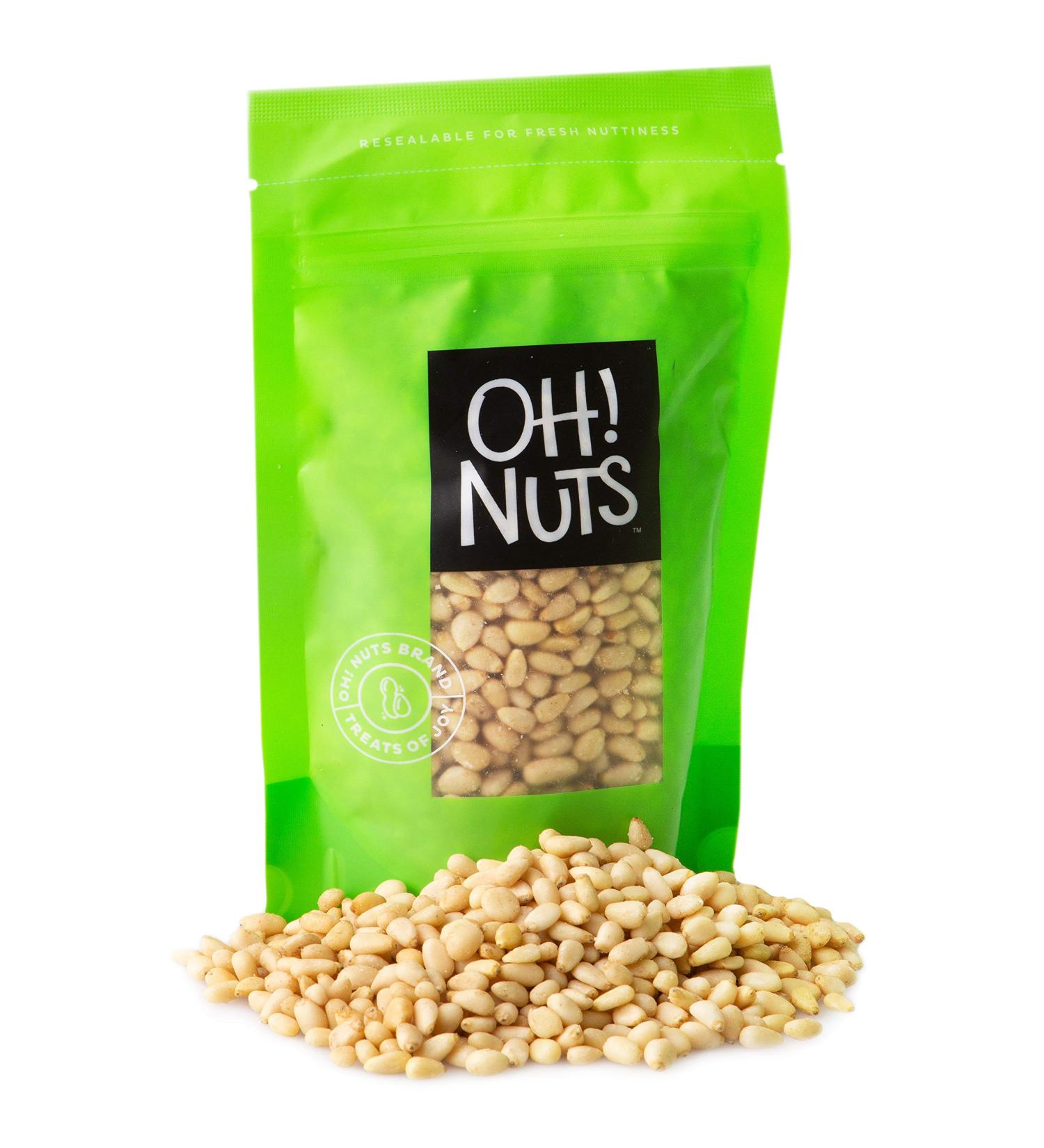 Pine Nuts (Pignolias) - 0.5 lb Bag | Fresh Raw Nuts for Baking, Snacking, Salads & Pesto | Keto-Friendly, Vegan, Sugar-Free & Kosher | High-Protein Pignoli - 0.5 Pounds - Buy Online on SooperMarket.com