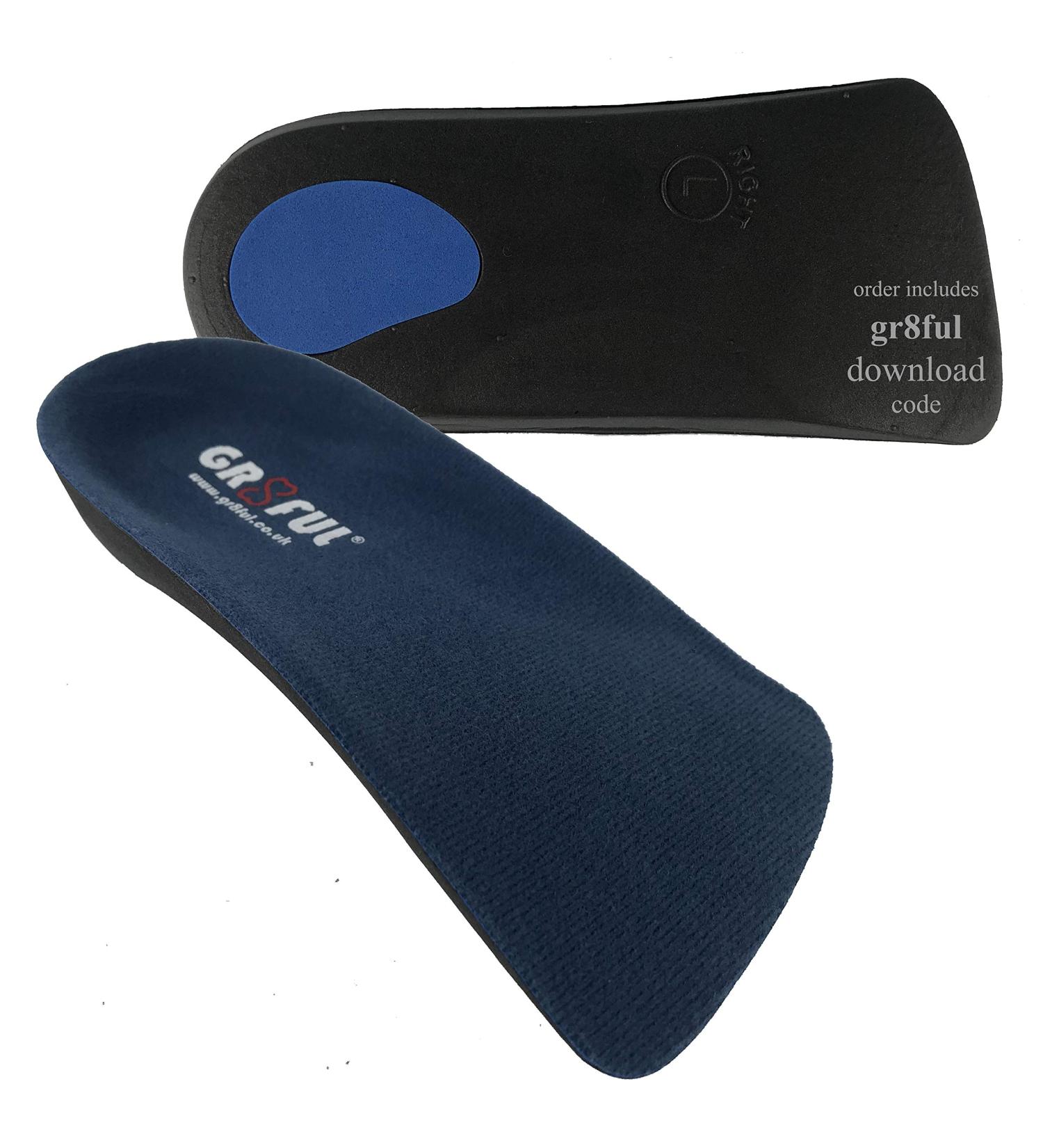 Orthotic Insoles for Plantar Fasciitis & Achilles Tendonitis - Arch Support for Flat Feet - Reduce Heel, Knee & Back Pain - 1 Pair for Men, Women & Kids - Buy Online on SooperMarket.com