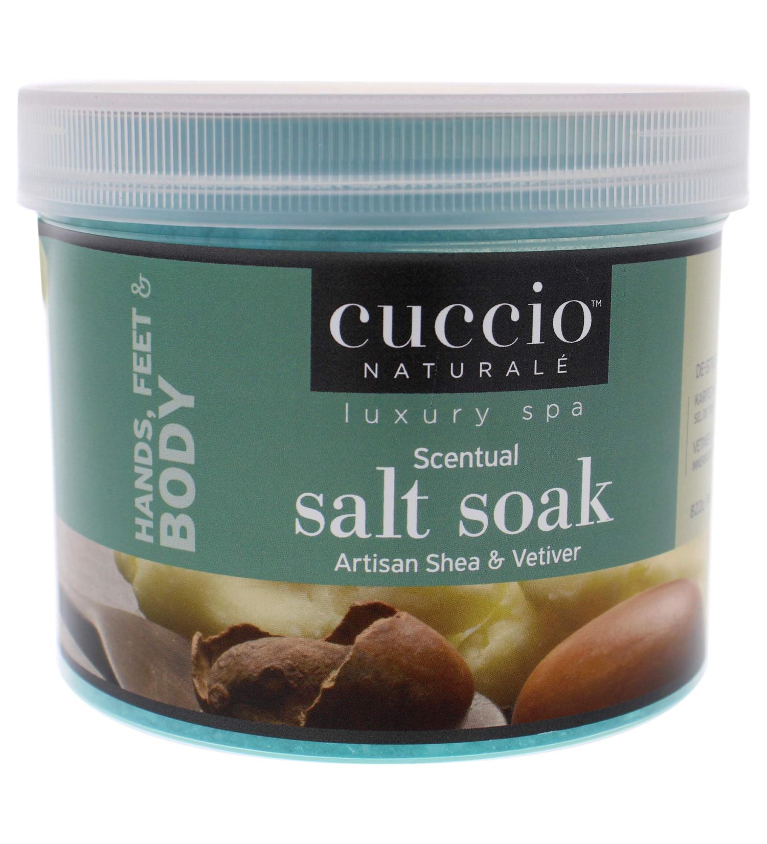 Cuccio Naturale Scentual Salt Soak - Invigorating Foot Treatment with Shea and Vetiver - 29 Oz - Buy Online on SooperMarket.com
