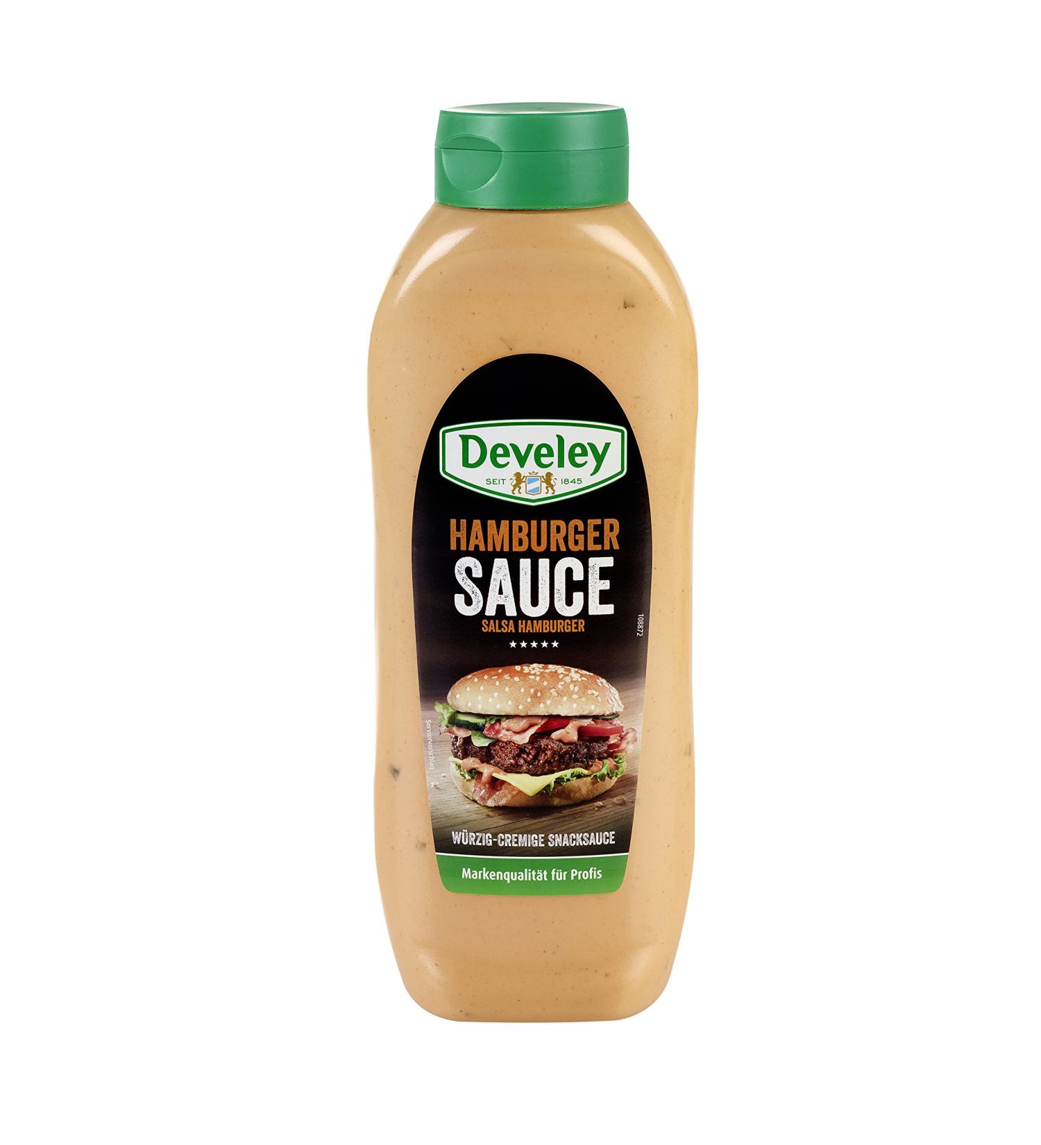 Develey Hamburger Sauce - Pack of 4 (4 x 875 ml) | Premium Flavor for Gourmet Burgers - International Shipping Available - Buy Online on SooperMarket.com