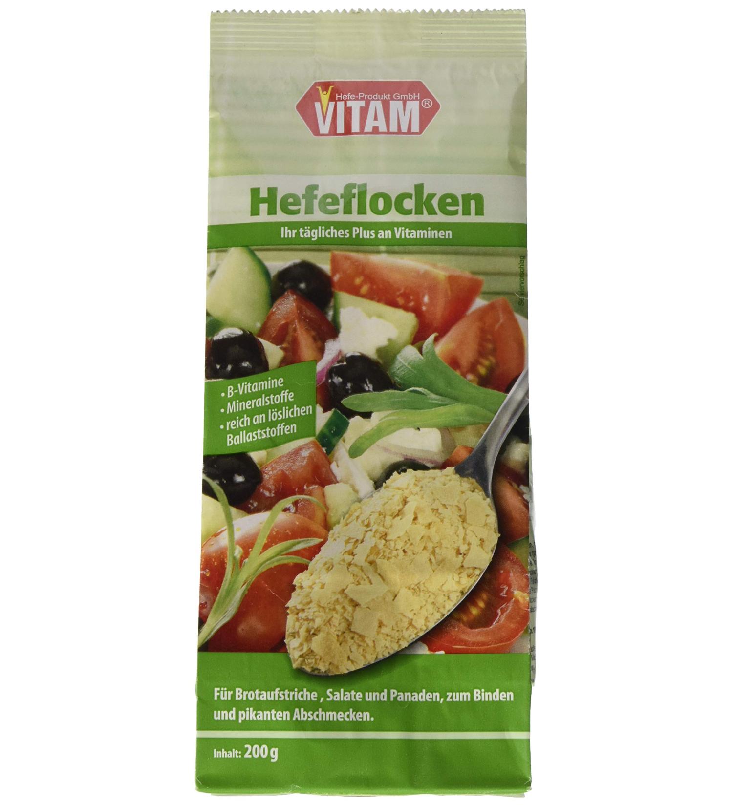 VITAM Yeast Flakes - Low Sodium (200g) | Nutritional Flavor Boost for Healthy Meals - International Shipping Available - Buy Online on SooperMarket.com