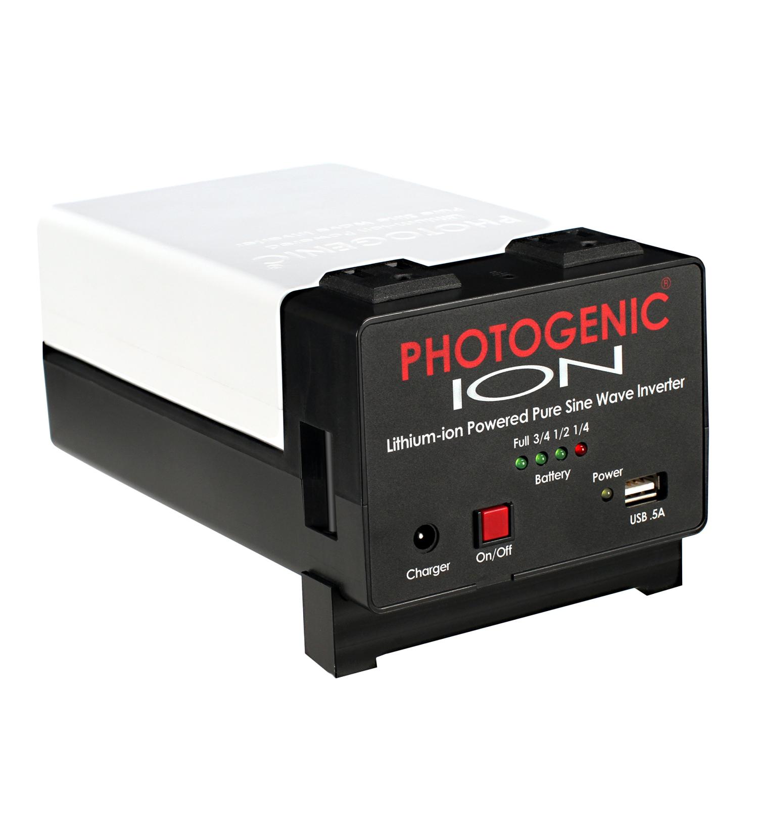 Photogenic ION Lithium-ion Powered Pure Sine Wave Inverter - Portable Power for Studio Lights