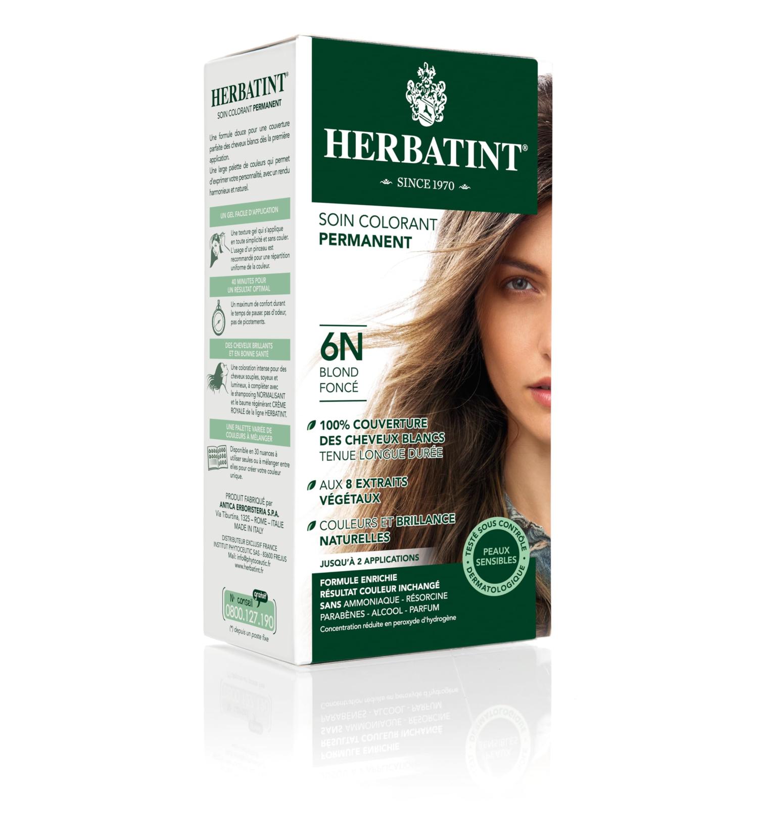 Herbatint Permanent Color Care 150ml - 6N Dark Blond - Buy Online on SooperMarket.com