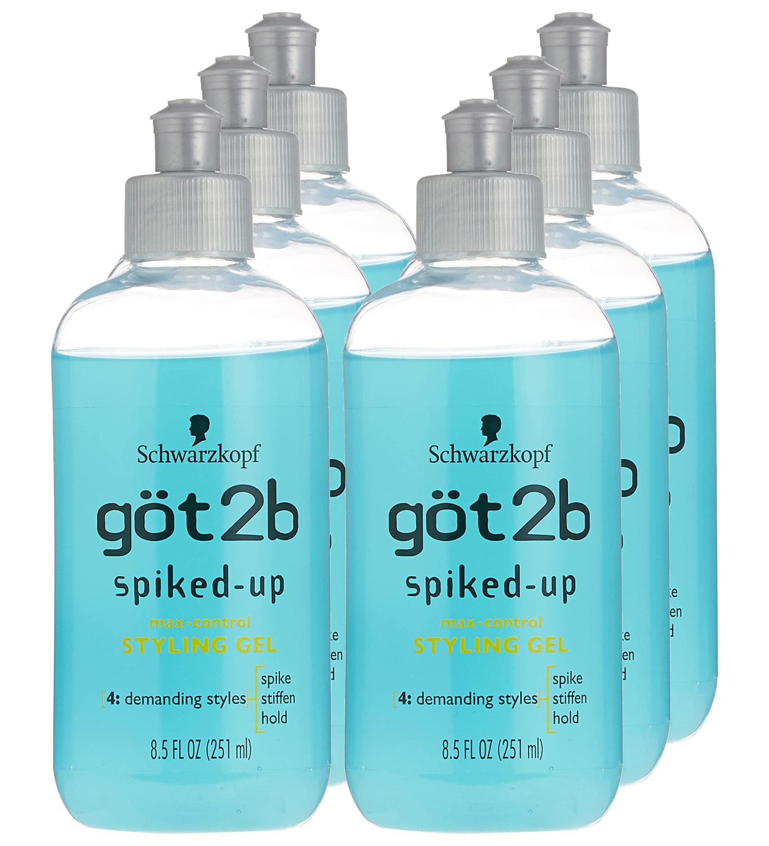 Got2B Spiked-Up Gel 8.5oz (251ml) - 6 Pack - Buy Online on SooperMarket.com