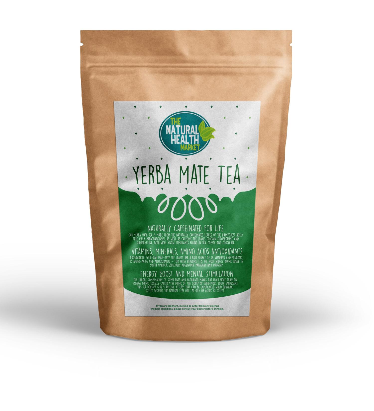 Yerba Mate Tea Bags By The Natural Health Market 20 Bags A Powerful Stimulant Containing Natural Vitamins & Mineral Caffeine Without The Jitters! - Buy Online on SooperMarket.com
