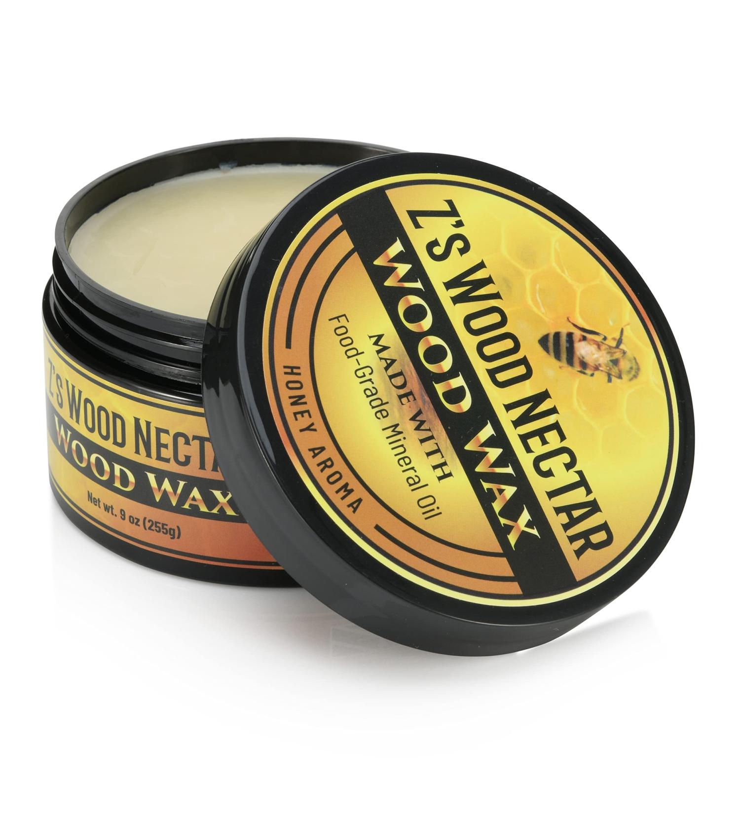 Zs Wood Nectar 9oz Wax for Cutting Boards, Butcher Blocks, Countertops, Food-Grade Mineral Oil Beeswax Carnauba Wax - Unscented - Buy Online on SooperMarket.com