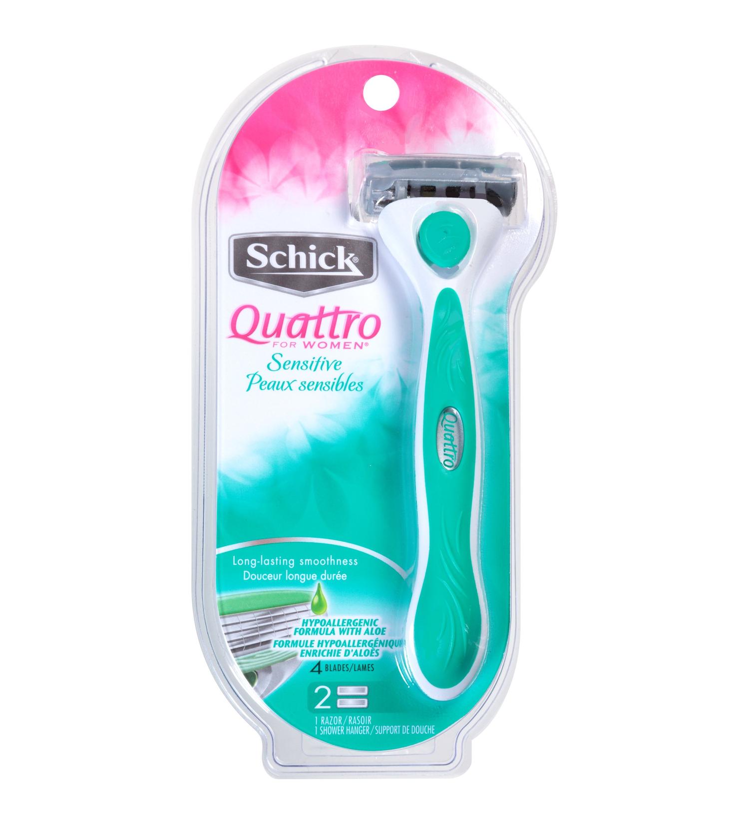 Schick Quattro for Women Sensitive Razor - Smooth and Gentle Shave - Buy Online on SooperMarket.com