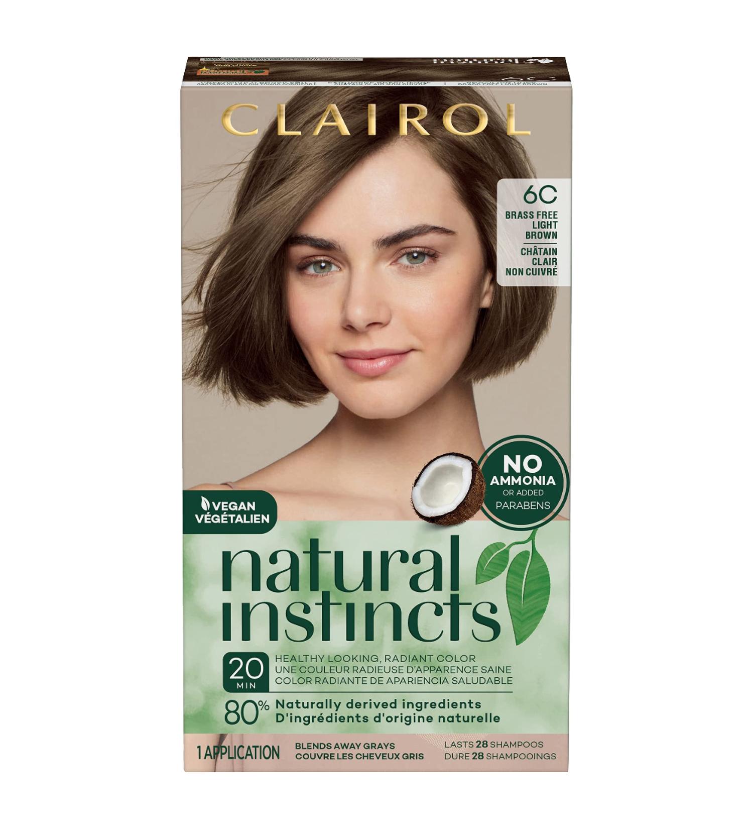 Clairol Natural Instincts 6C Light Brown Demi-Permanent Hair Dye - 5.85 Fl Oz - Buy Online on SooperMarket.com