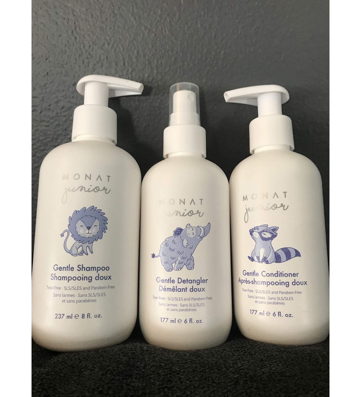Baby Monat Junior Gentle Hair Care Set - Shampoo, Conditioner, Detangler - Buy Online on SooperMarket.com