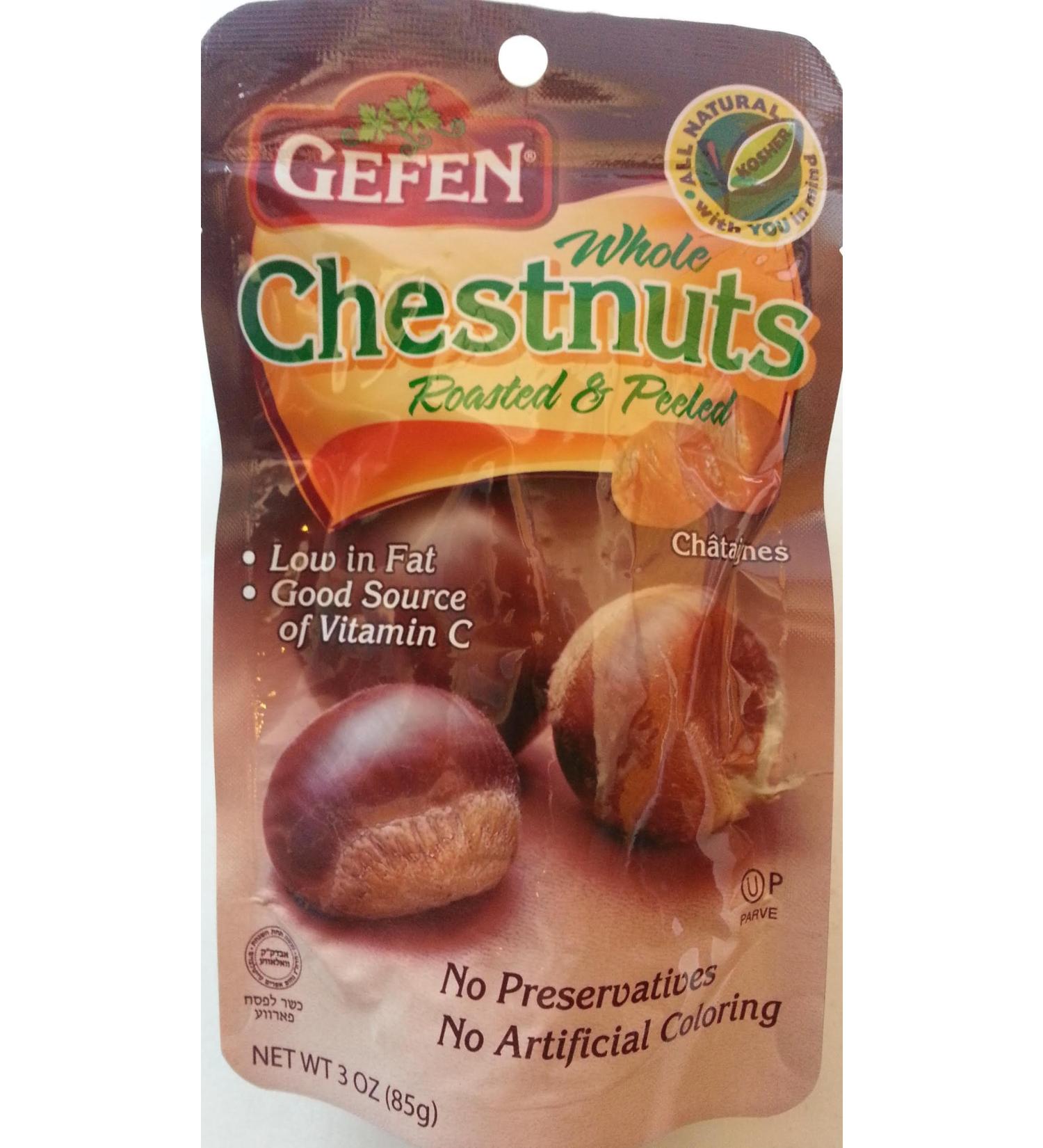 Gefen Whole Chestnuts, Roasted & Peeled, 5.2-Ounces - PACK OF 24