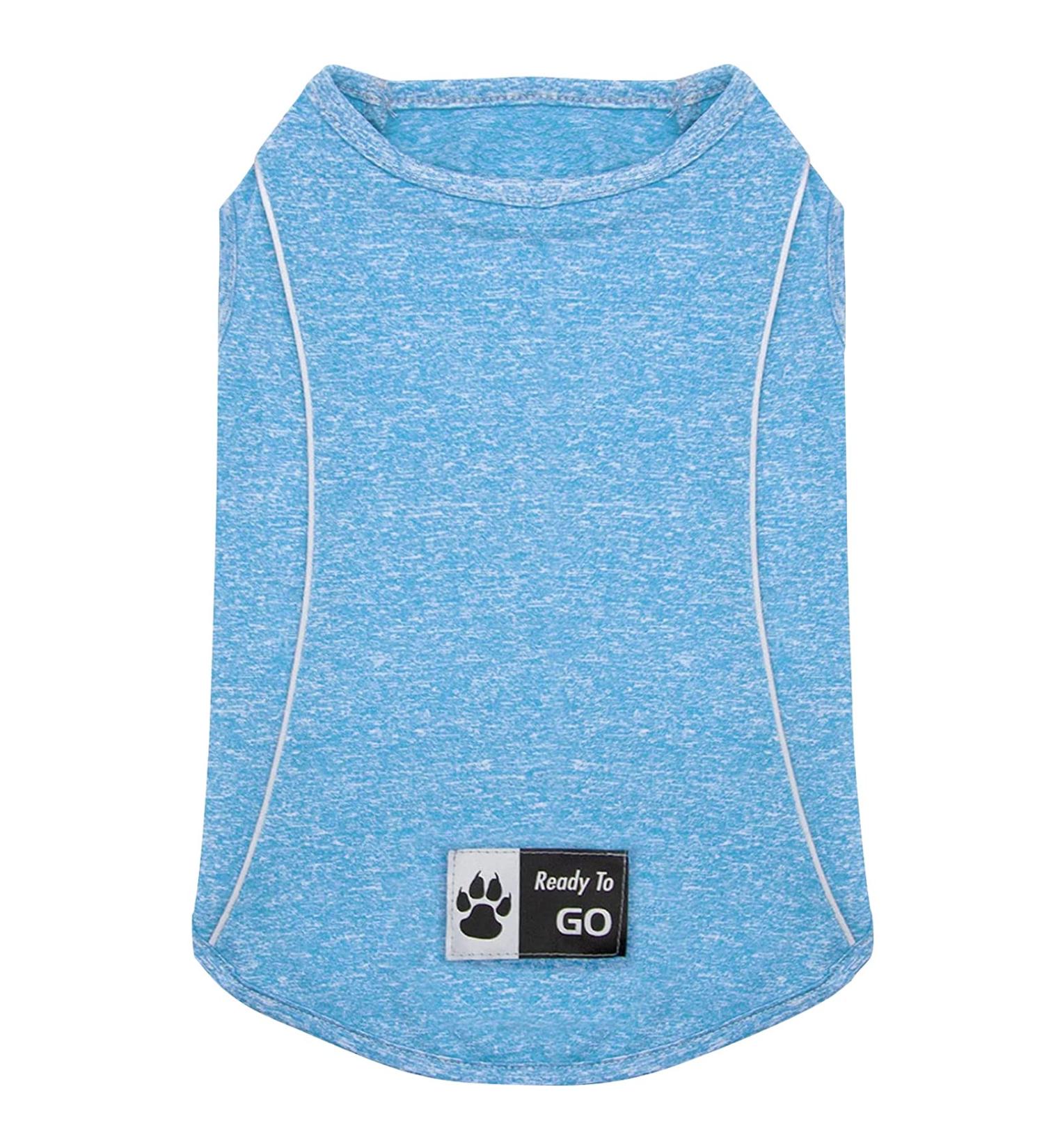 KYEESE Reflective Quick Dry Dog Shirt | Lightweight Soft Breathable Vest for Small Medium Dogs | Blue | 14 Chest - Buy Online on SooperMarket.com