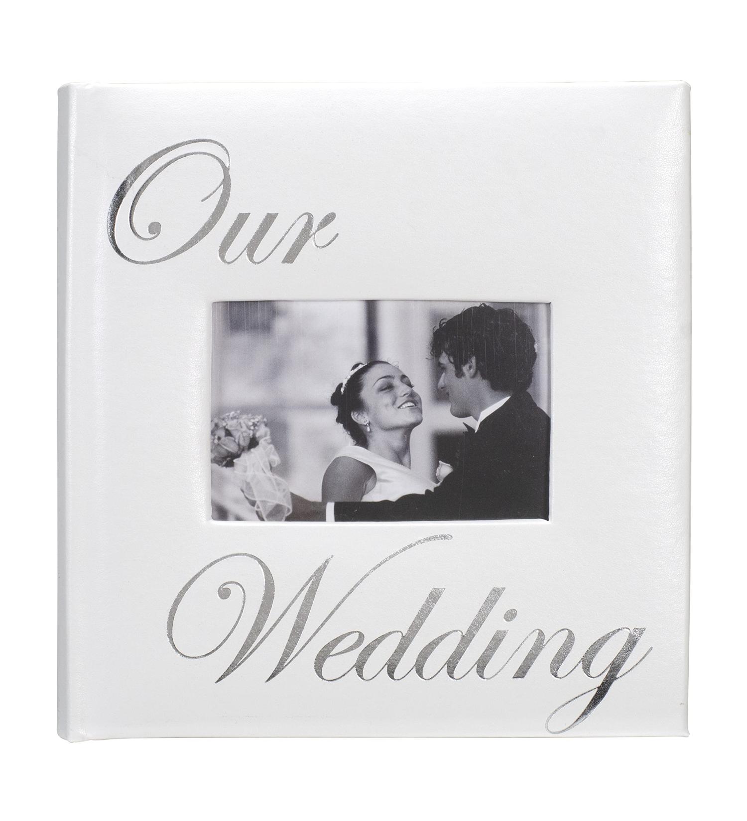 Our Wedding Album by Malden - Holds 160 Photos 4x6 - White and Silver - Buy Online on SooperMarket.com
