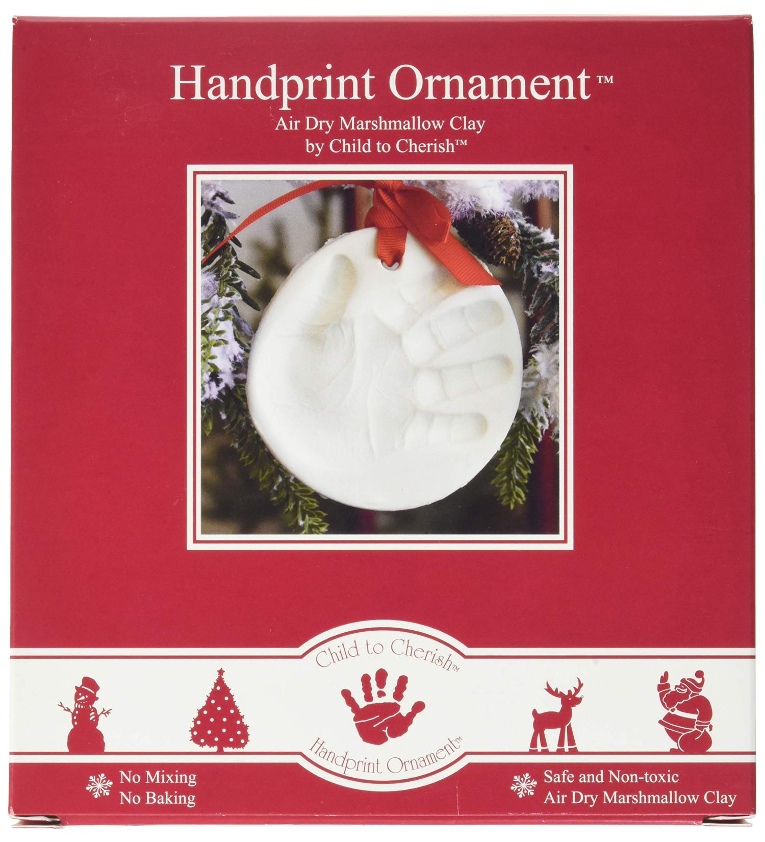 Child to Cherish Marshmallow Clay Baby Handprint or Footprint First Christmas Ornament Kit - Capture Precious Memories - Buy Online on SooperMarket.com