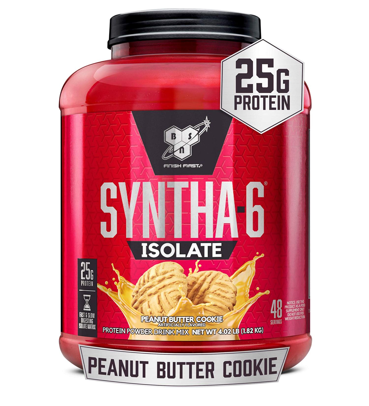 BSN Syntha-6 Isolate  (4 Lbs., Peanut Butter Cookie)