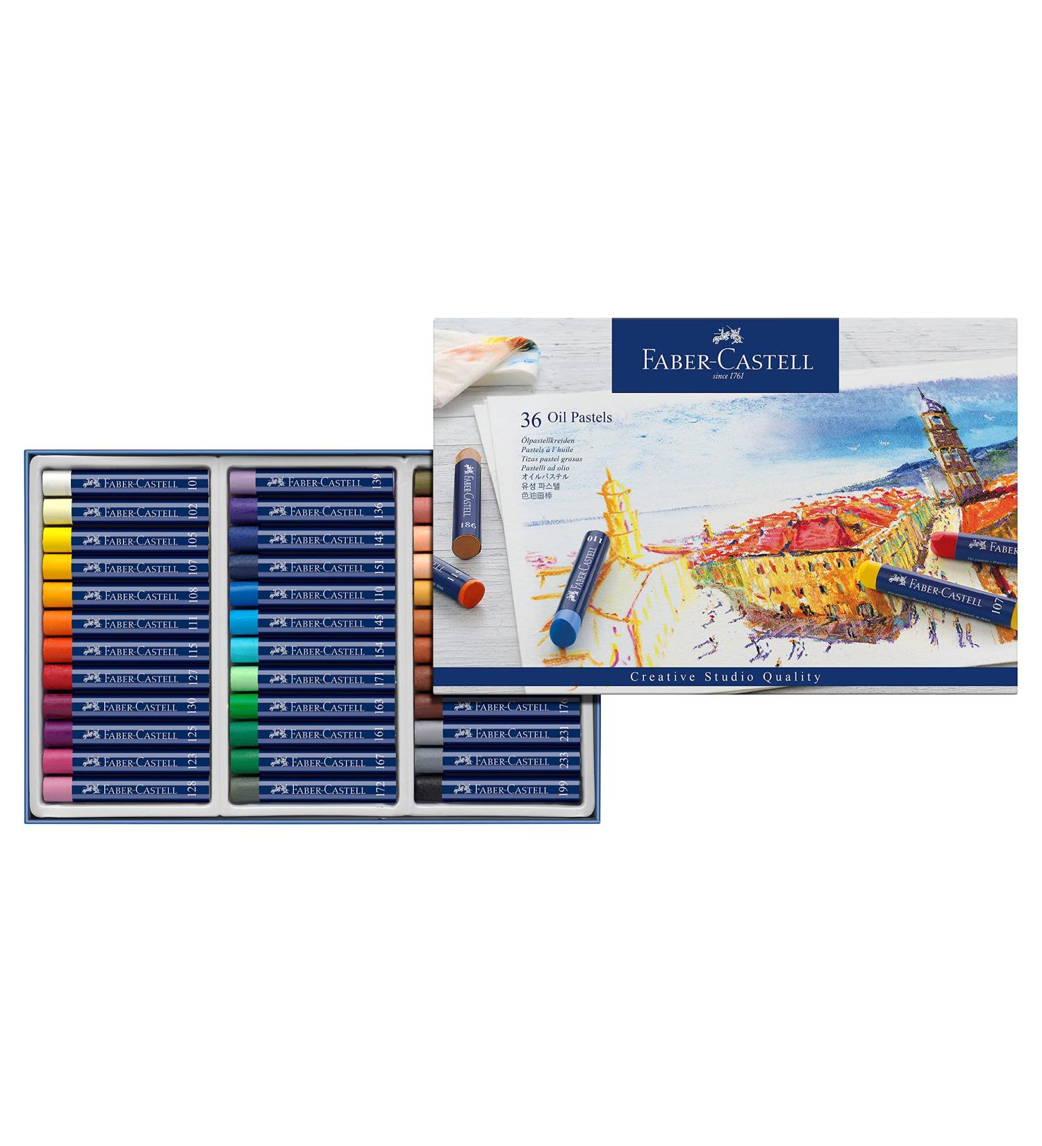 Faber-Castell Oil Pastel Crayons - 36 Vibrant Colors - 36 Count - Buy Online on SooperMarket.com