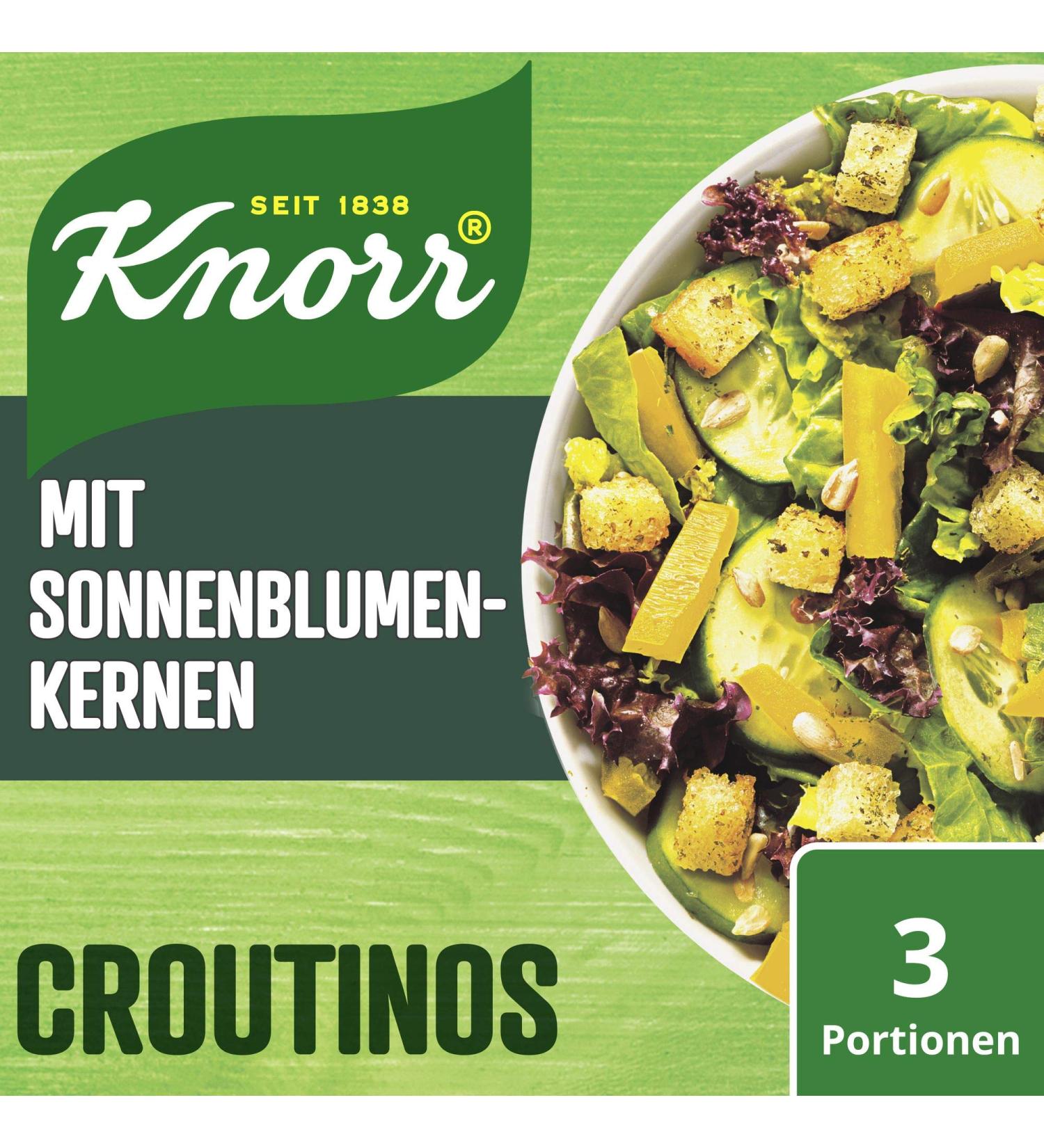 Knorr Salad Dressing Croutinos - Sunflower Seed Croutons 25g (1-Pack) | International Shipping Available - Buy Online on SooperMarket.com