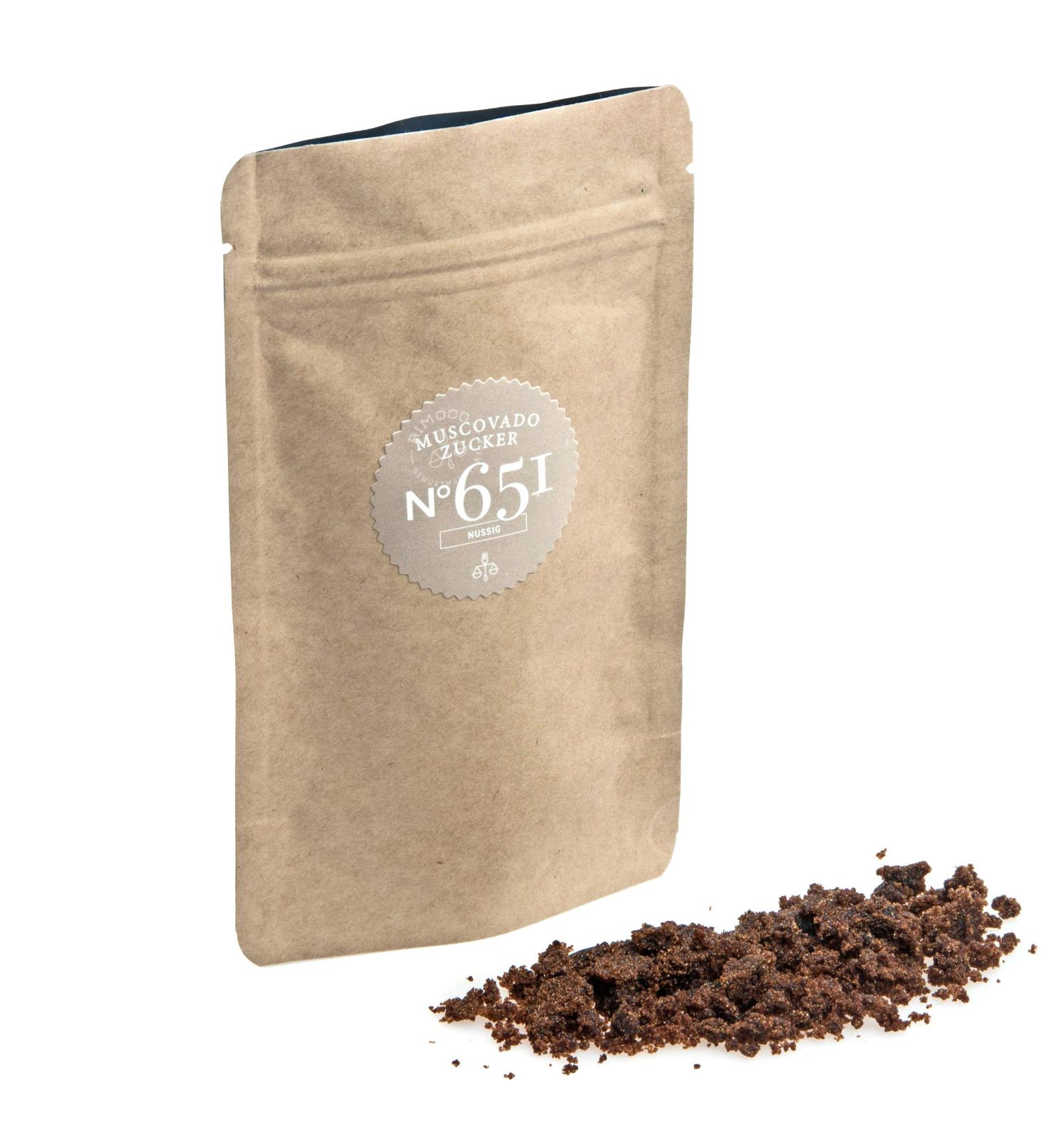 Muscovado cane sugar N 651 | Bulk pack 500g | fine nutty caramel note 50 g (pack of 10)
