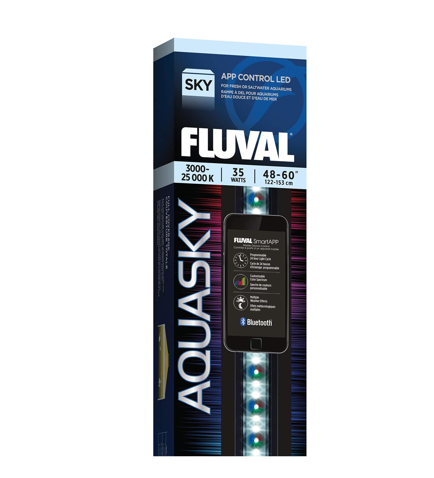 Fluval Aquasky 2.0 35W LED Aquarium Lighting | 48-60 Inches - Buy Online on SooperMarket.com