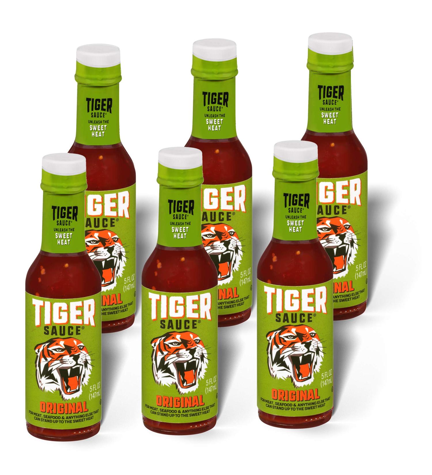 Try Me Sauces Tiger Sauce Original 5oz (Pack of 6) - Spicy and Versatile Condiment - Buy Online on SooperMarket.com