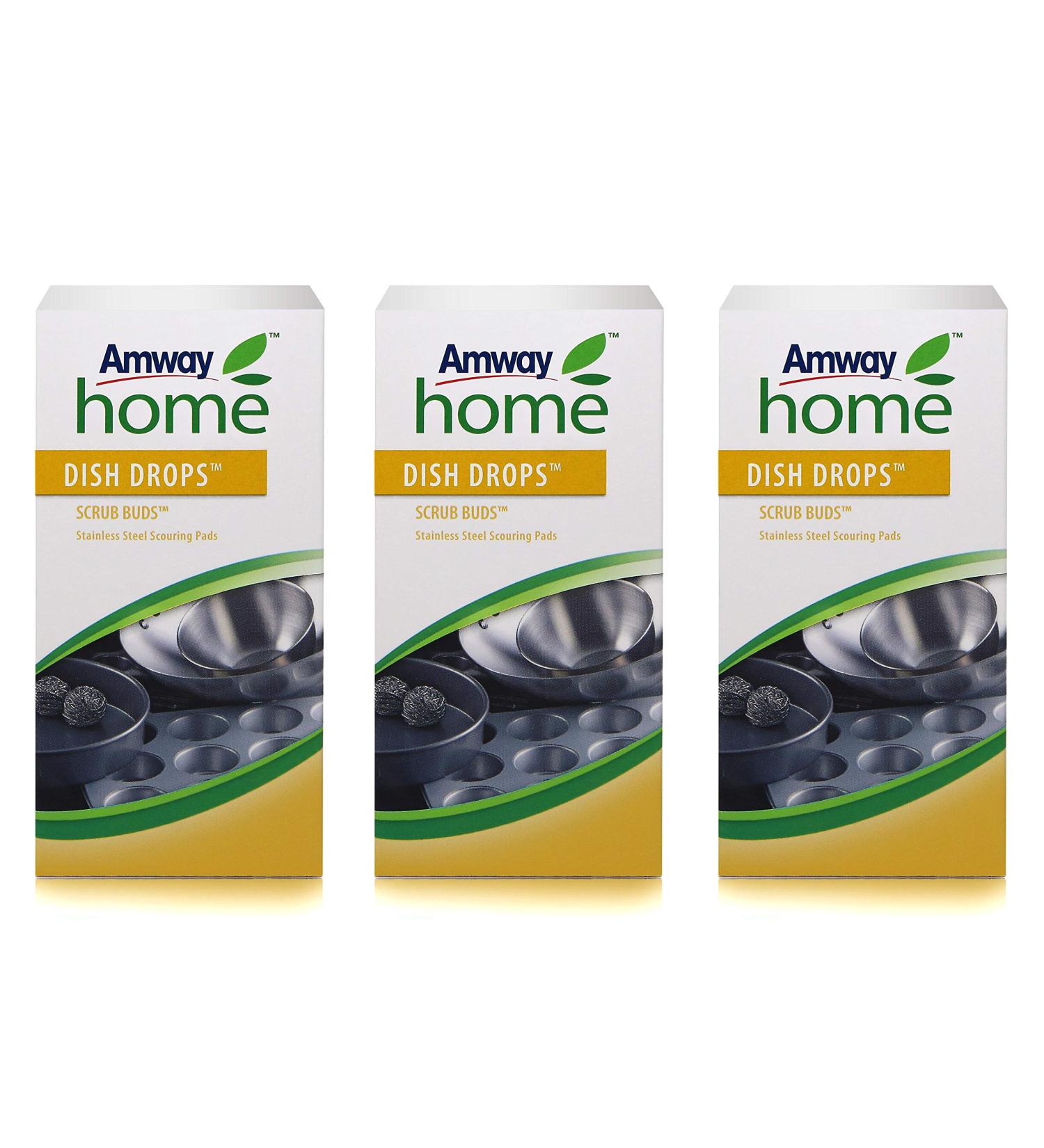 Amway Pack of 12 Stainless Steel Scourers Scrub Buds Dish Drops