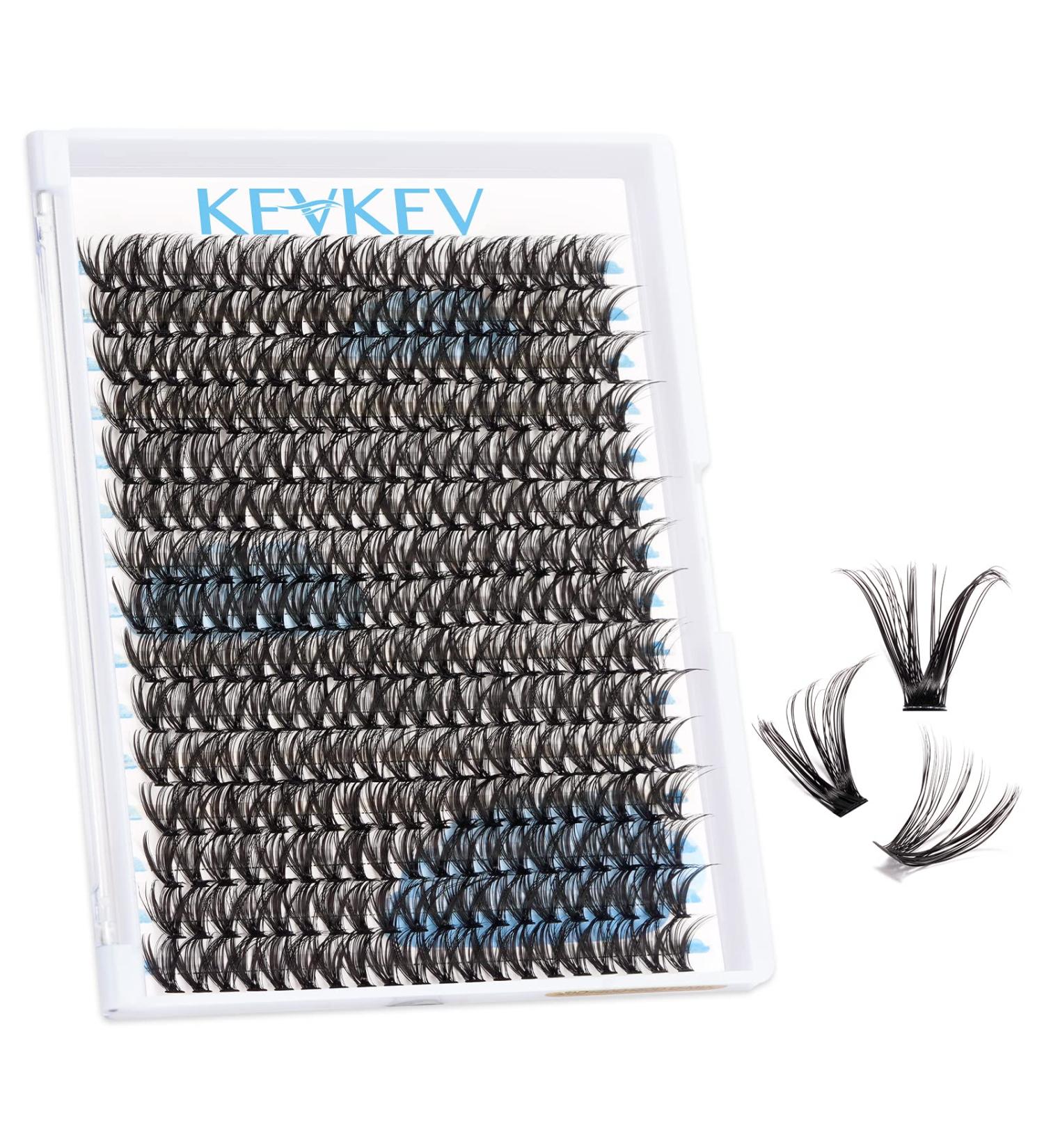 300 Pcs DIY Cluster Lashes for Dramatic Volume Look - 40D D-16mm | Self Application Individual Lashes for Home Extensions - Buy Online on SooperMarket.com