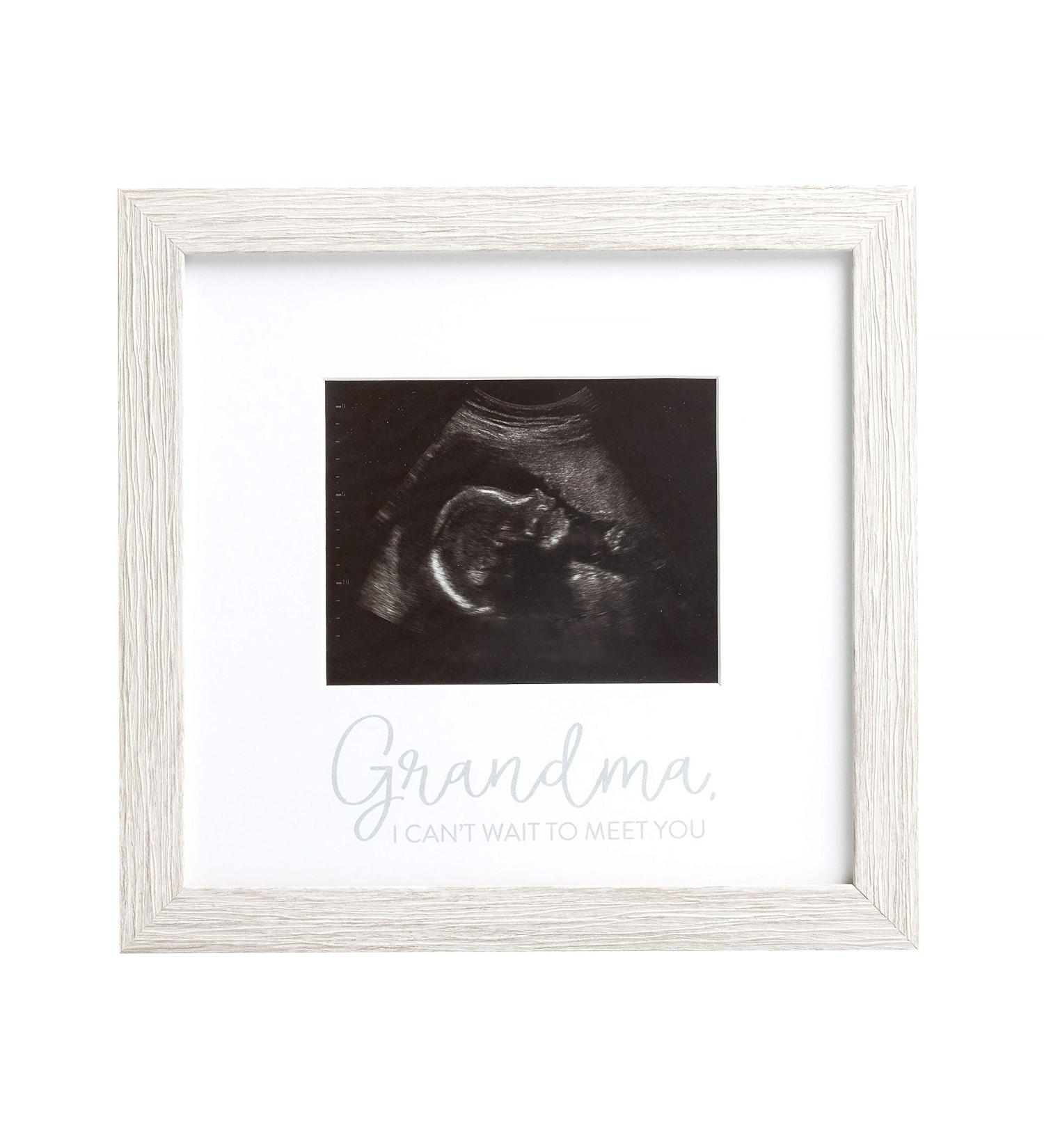 Kate & Milo Rustic Grandma Sonogram Picture Frame - Gender-Neutral Pregnancy Announcement Photo Frame for Baby Keepsake - Buy Online on SooperMarket.com