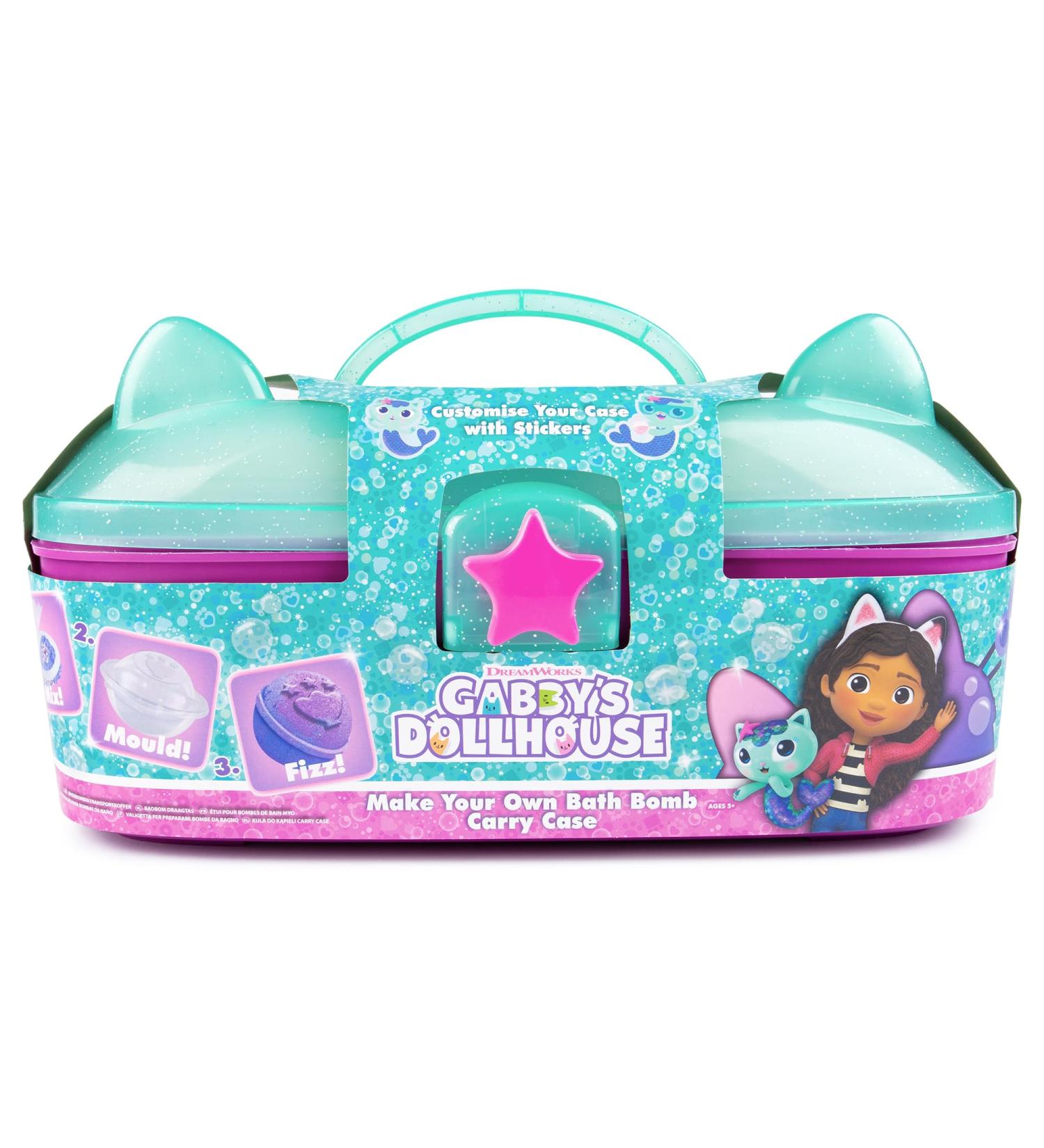 abeec Gabby's Dollhouse Bath Bomb Making Kit - Bath Bombs for Kids Activity Set - Make Your Own Bath Bombs - Bath Bomb Set with A Gabbys Dollhouse Carry Case - Bath Bomb Making Kit for Kids - Buy Online on SooperMarket.com
