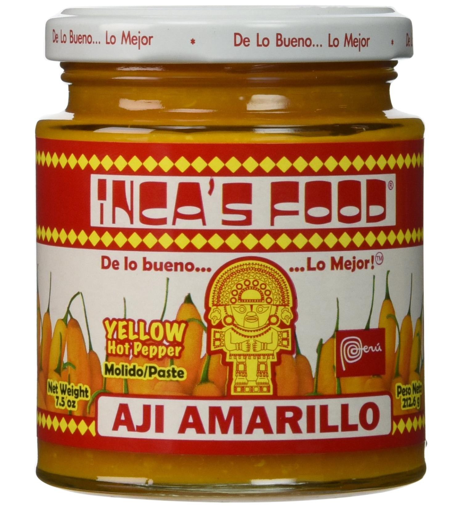 Inca's Food Aji Amarillo Paste - Hot Yellow Peruvian Pepper Paste 7.5 oz (3 PACK) - 22.5 oz Total - Buy Online on SooperMarket.com