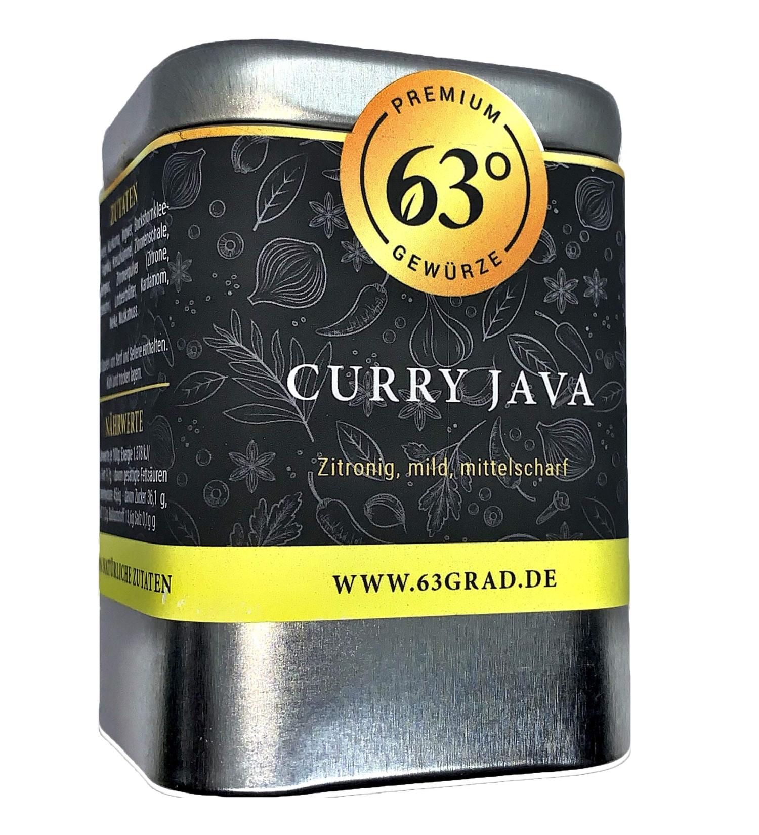 Buy 63 Degrees Curry Java - Lemony Medium-Hot Curry Mix (70g) | International Shipping Available - Buy Online on SooperMarket.com